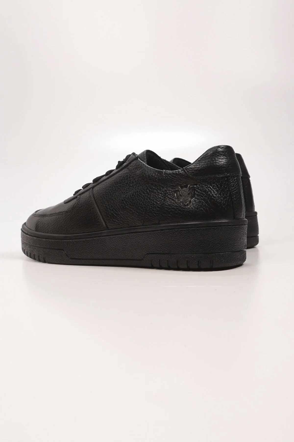 REKOR SPORGünlük SporAir Force V2 Hakki Deri Erkek Günlük Spor Ayakkabı RS-6008Siyah