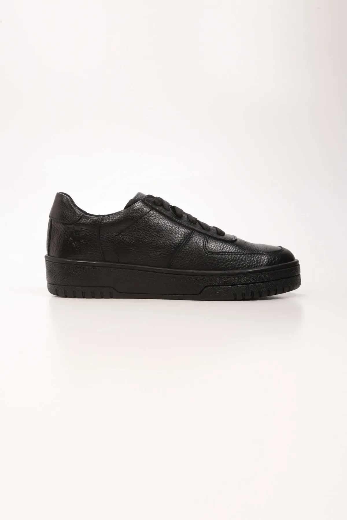 REKOR SPORGünlük SporAir Force V2 Hakki Deri Erkek Günlük Spor Ayakkabı RS-6008Siyah