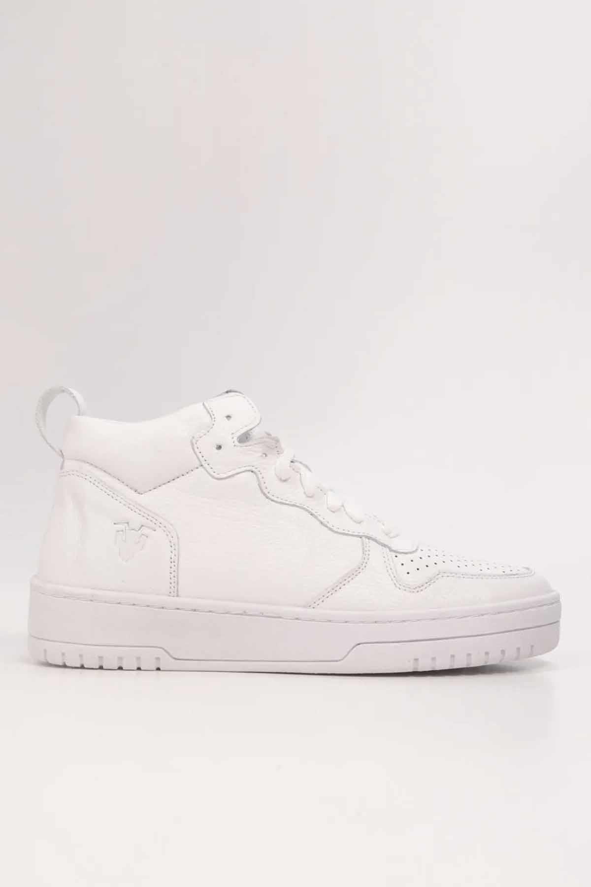 REKOR SPORGünlük SporAir Forcev Mid  V2 Hakki Deri Erkek Günlük Spor Ayakkabı RS-6005BEYAZ