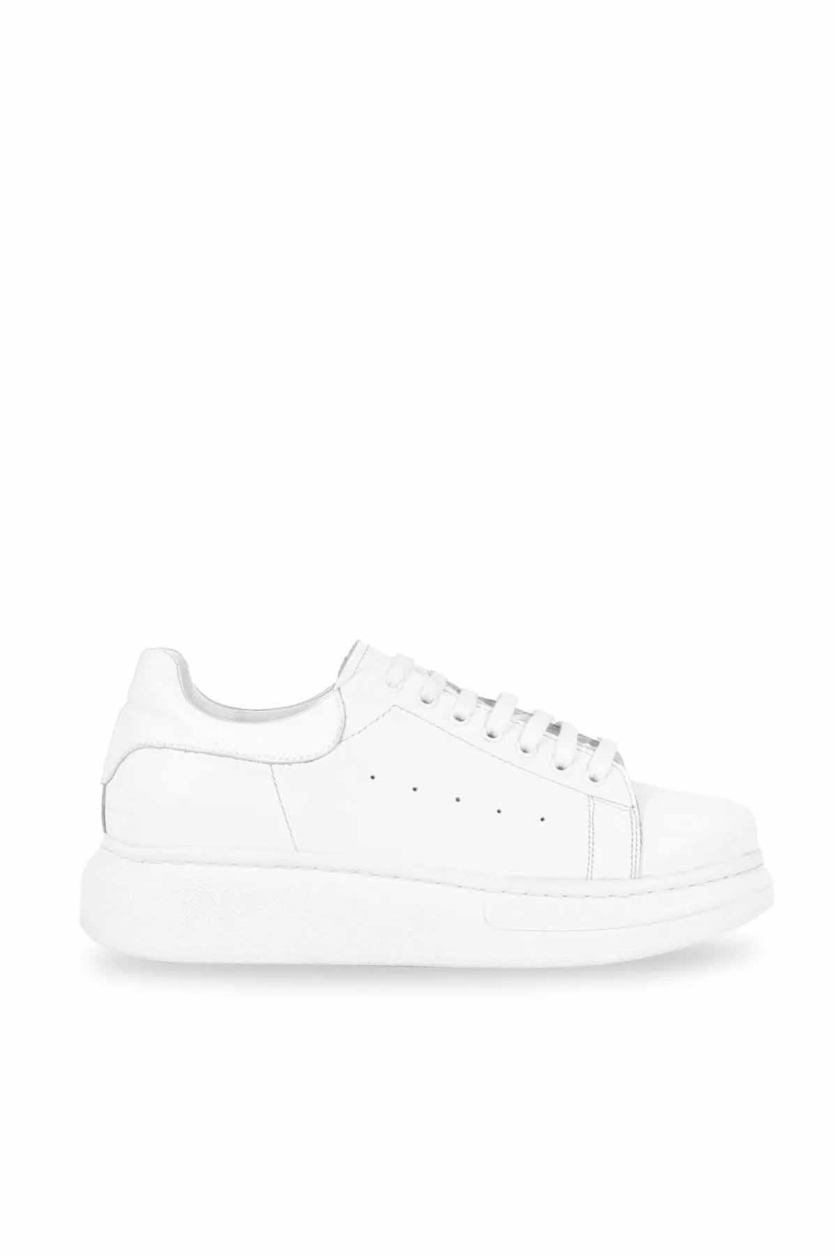 REKOR SPORGünlük SporRekorsport Alexander MQ Haki Deri Kadın Günlük Spor Ayakkabı RS-4003BEYAZ