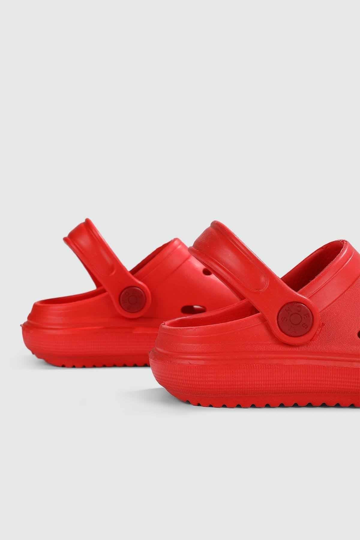 REKOR SPORTerlikÇocuk Deniz Havuz Sabo Günlük Comfort Terlik Çocuk Terlik Ayakkabı R-S 755KRMZKIRMIZI