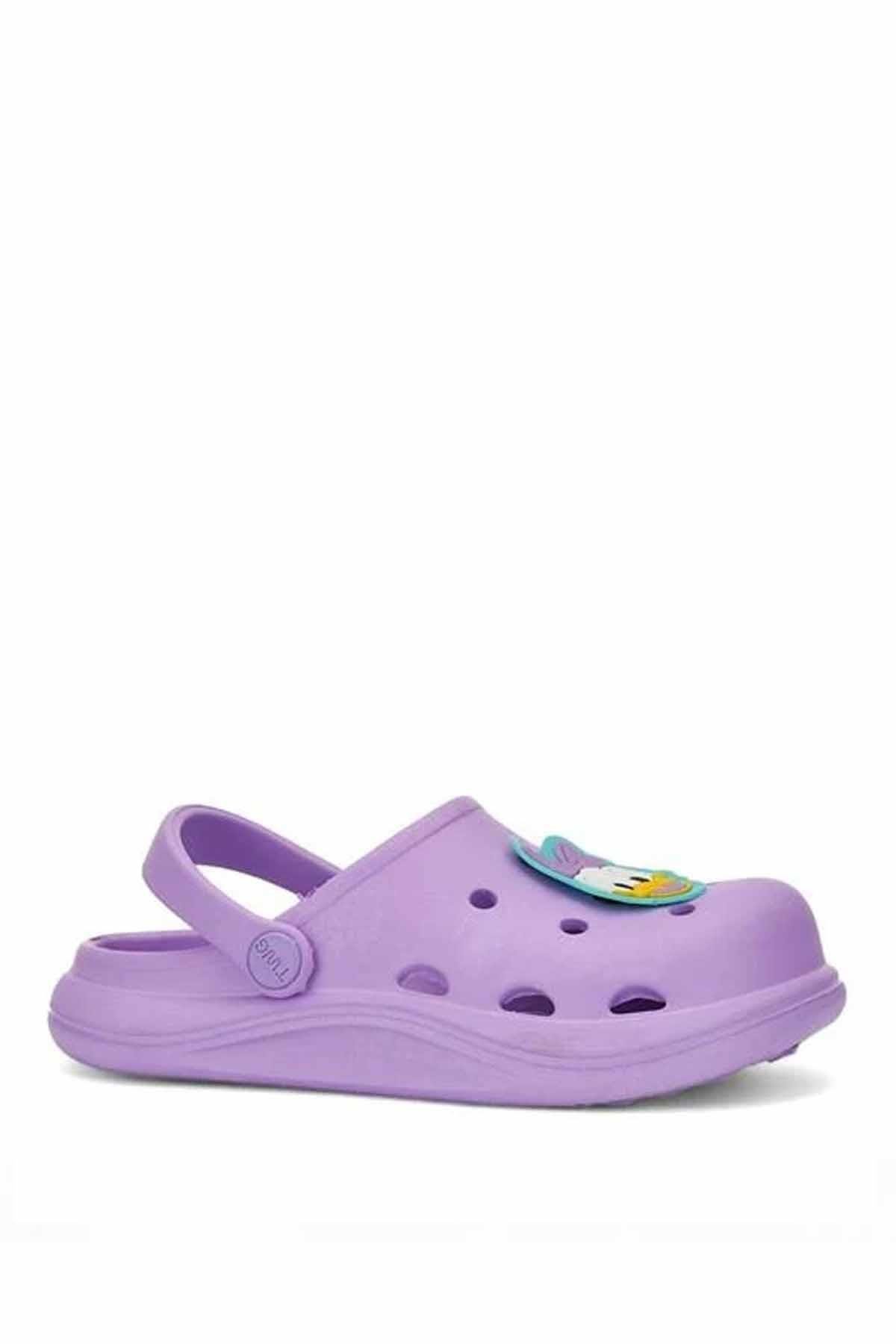 REKOR SPORTerlikÇocuk Deniz Havuz Sabo Günlük Comfort Terlik Çocuk Terlik Ayakkabı R-S 755LİLLila
