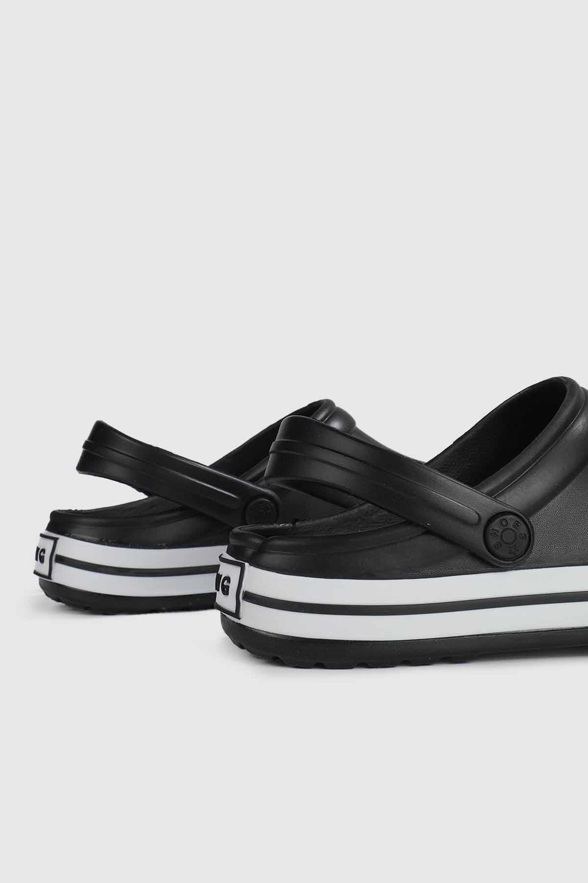 REKOR SPORTerlikKadın Deniz / Havuz Sabo Doktor Hemşire Hastane Comfort Günlük Terlik Sandalet Unisex Terlik Ayakkabı R-S 214Siyah-Byz