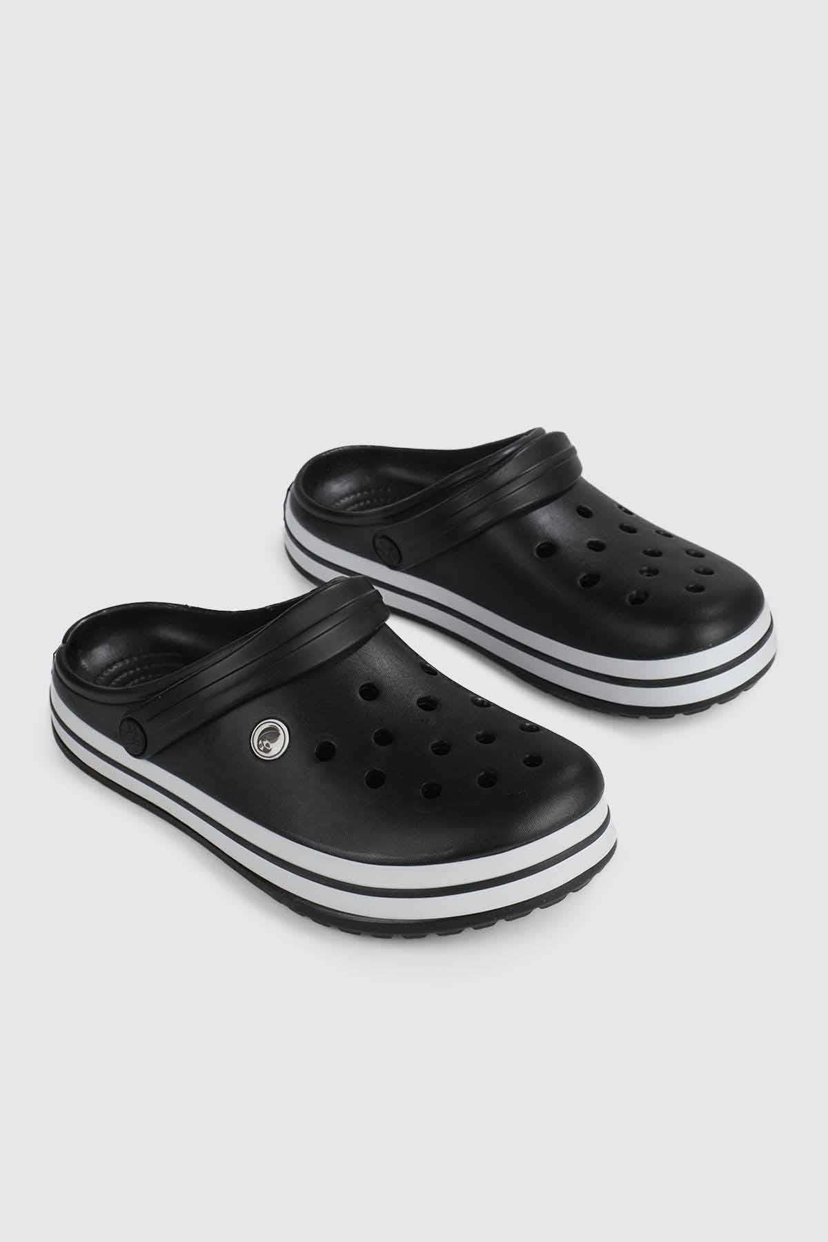 REKOR SPORTerlikKadın Deniz / Havuz Sabo Doktor Hemşire Hastane Comfort Günlük Terlik Sandalet Unisex Terlik Ayakkabı R-S 214Siyah-Byz