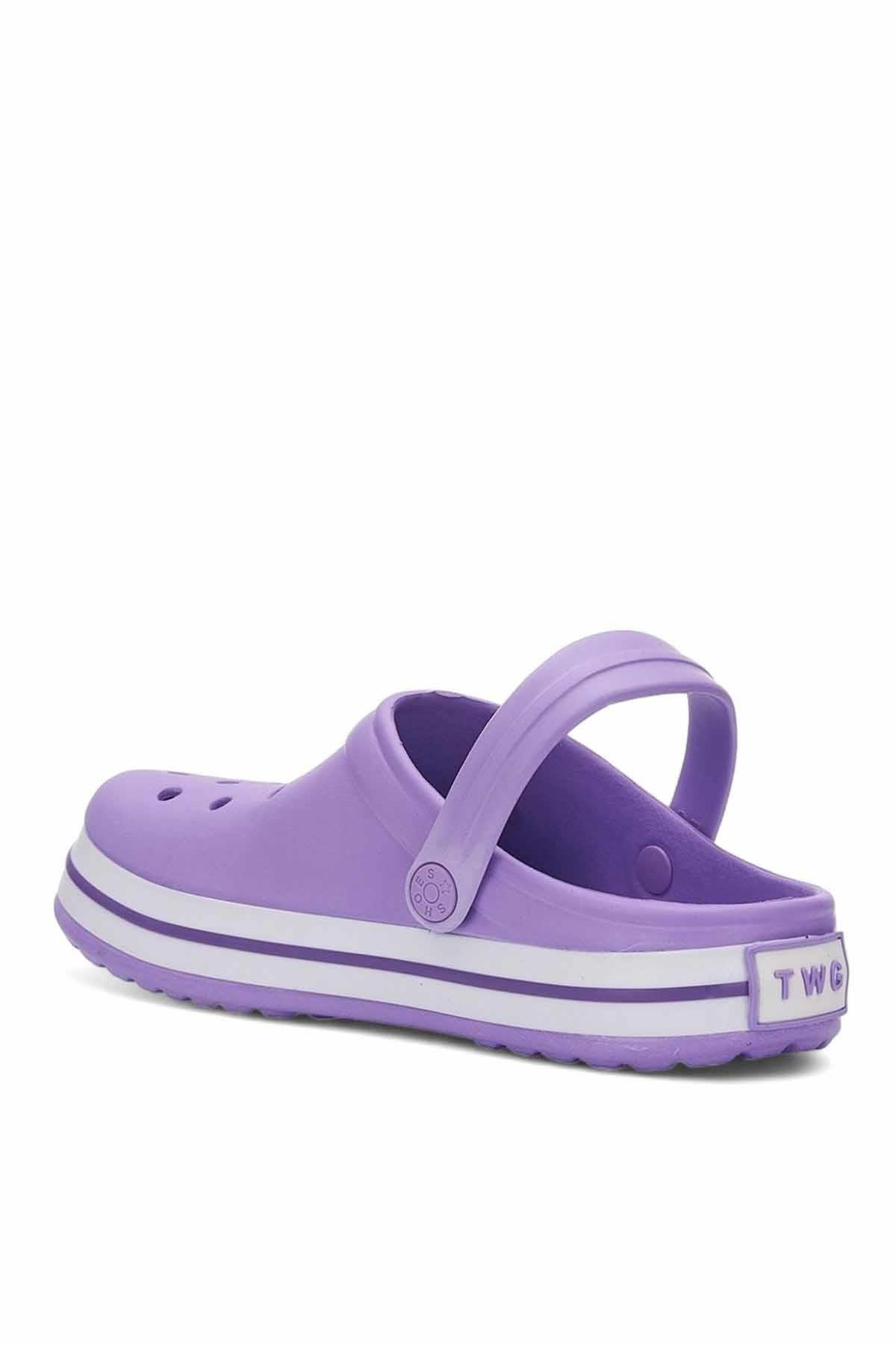 REKOR SPORTerlikUnisex Deniz Havuz Sabo Doktor Hemşire Hastane Comfort Günlük Terlik Sandalet Unisex Terlik Ayakkabı R-S 214-LİLLila