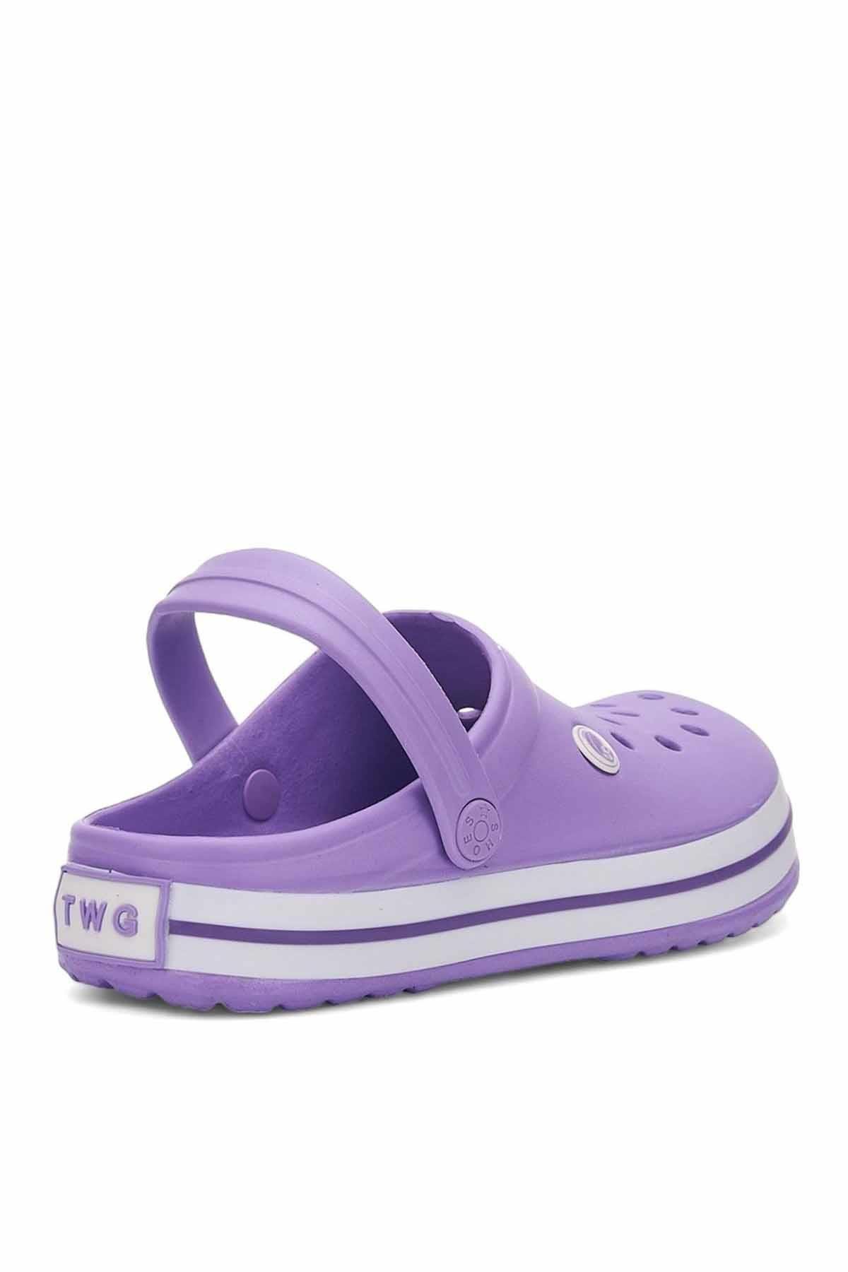 REKOR SPORTerlikUnisex Deniz Havuz Sabo Doktor Hemşire Hastane Comfort Günlük Terlik Sandalet Unisex Terlik Ayakkabı R-S 214-LİLLila