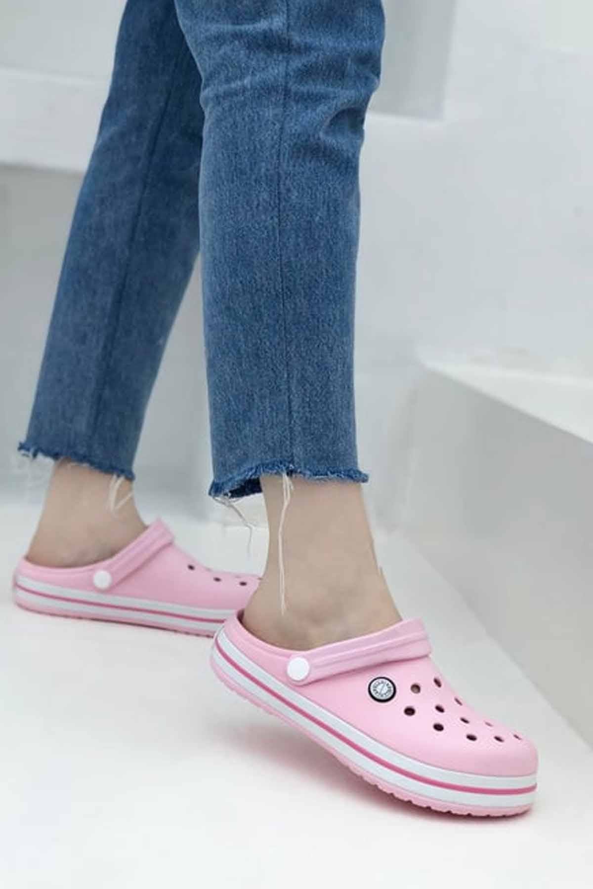 REKOR SPORTerlikUnisex Deniz Havuz Sabo Doktor Hemşire Hastane Comfort Günlük Terlik Sandalet Unisex Terlik Ayakkabı R-S 214-PMBPEMBE