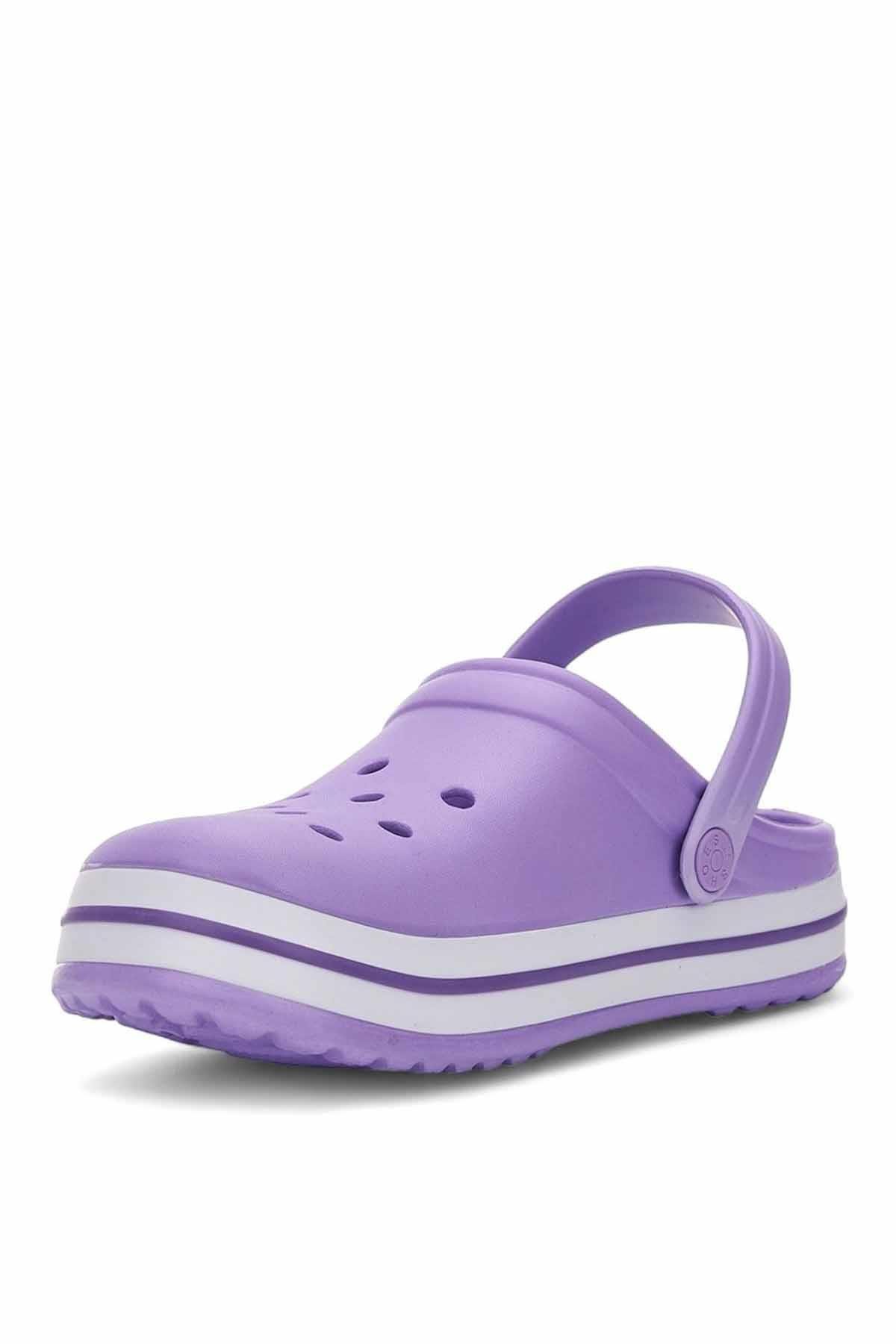 REKOR SPORTerlikUnisex Deniz Havuz Sabo Doktor Hemşire Hastane Comfort Günlük Terlik Sandalet Unisex Terlik Ayakkabı R-S 214-LİLLila