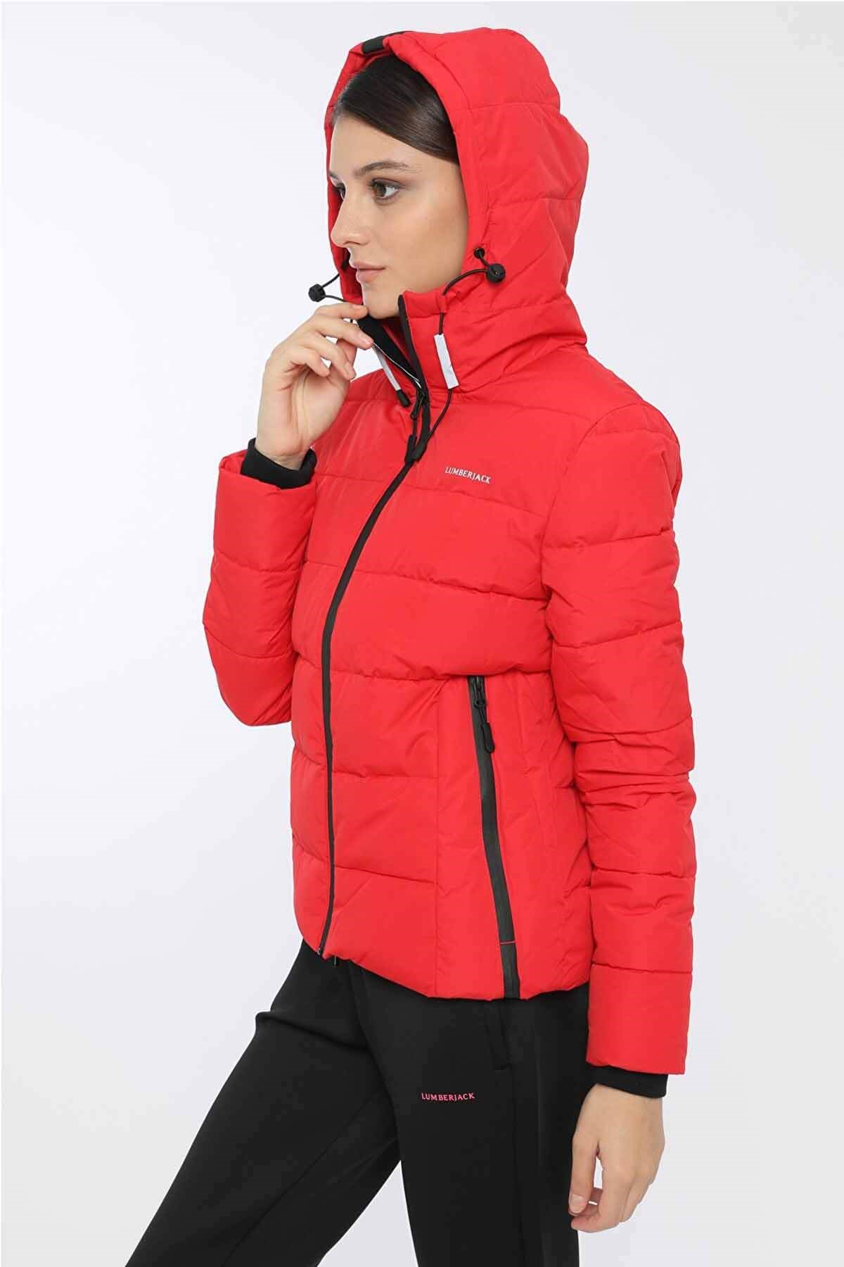 Sahil SporMontLumberjack APRESKI COAT Kadın Mont RS-100596600KIRMIZI