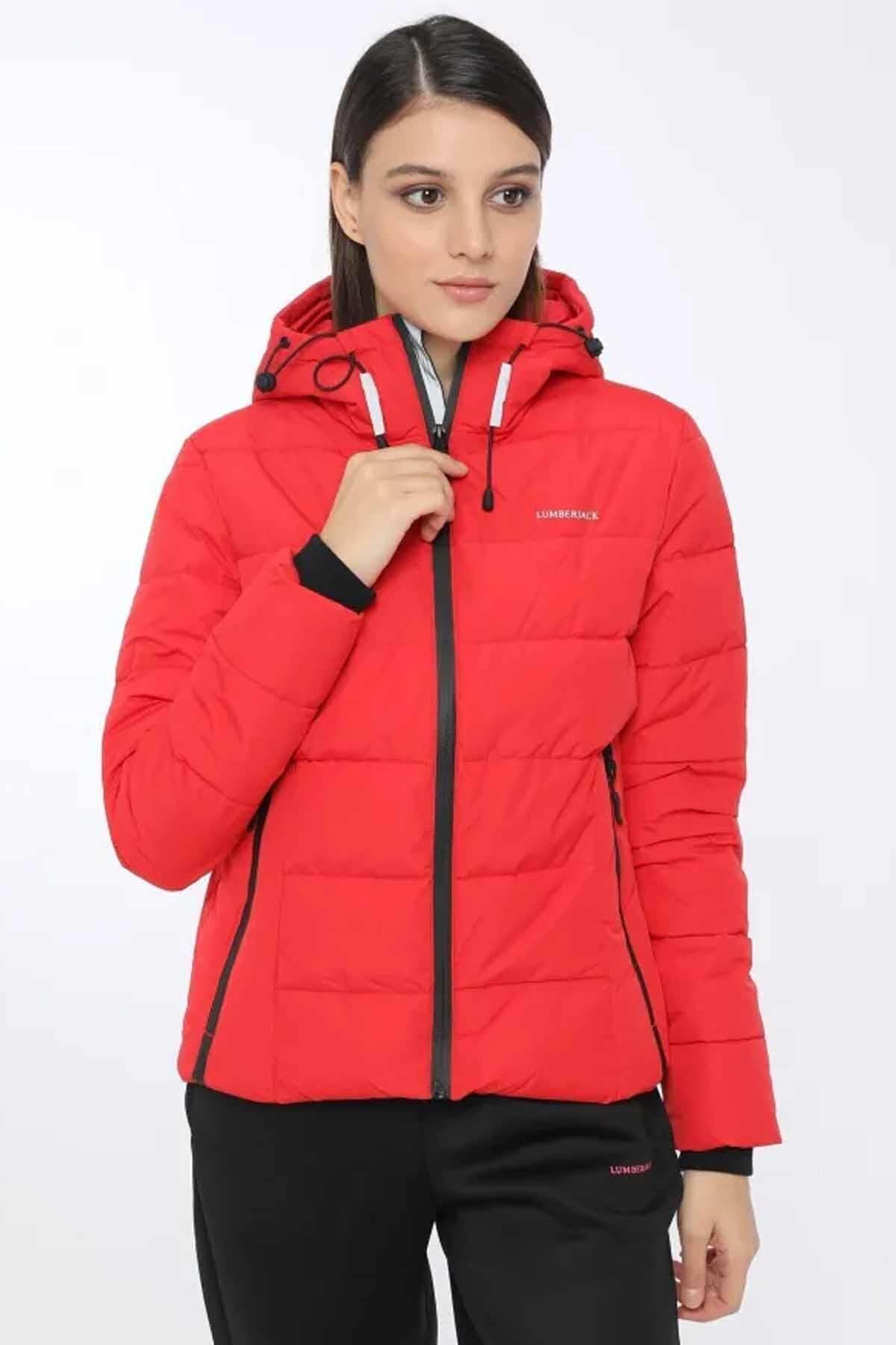 Sahil SporMontLumberjack APRESKI COAT B-9 Kadın Mont 100559600-9KIRMIZI
