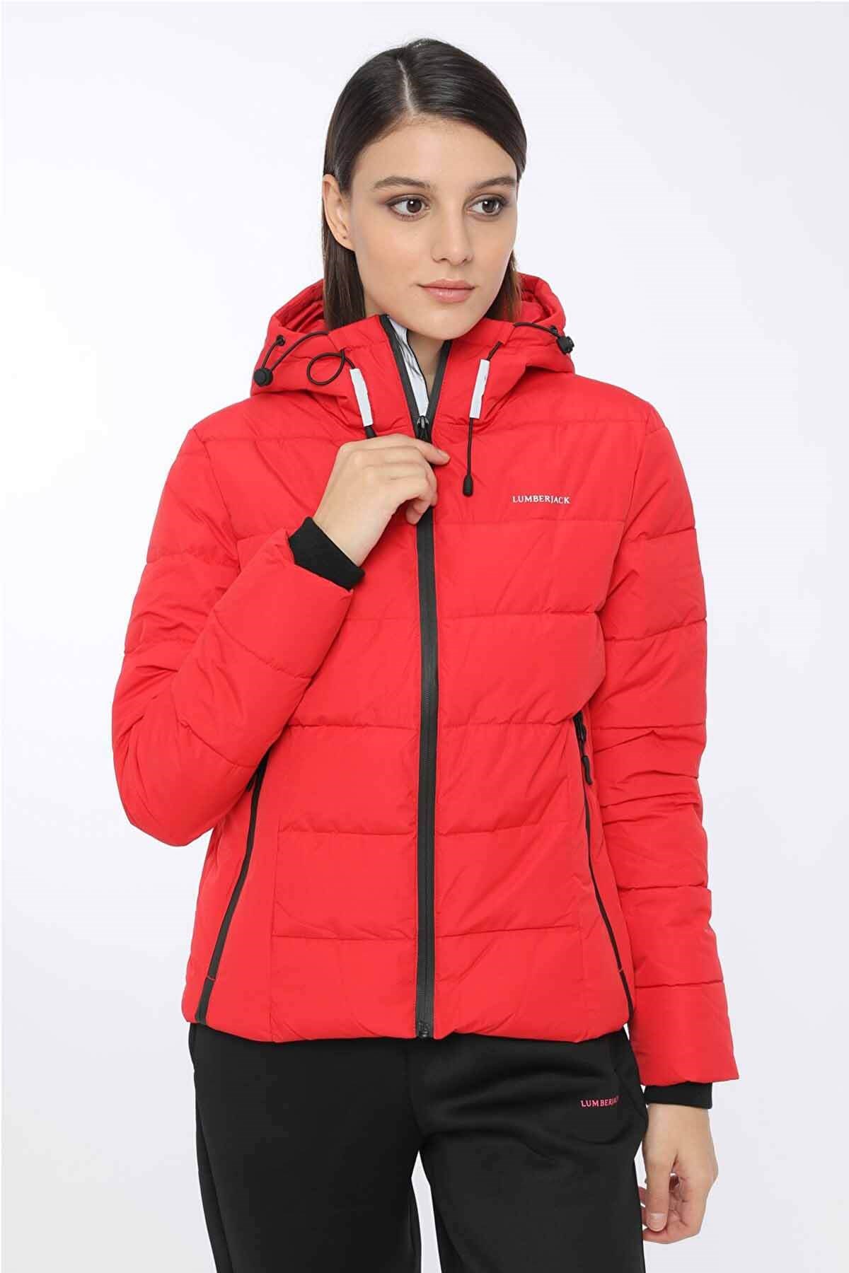 Sahil SporMontLumberjack APRESKI COAT Kadın Mont RS-100596600KIRMIZI
