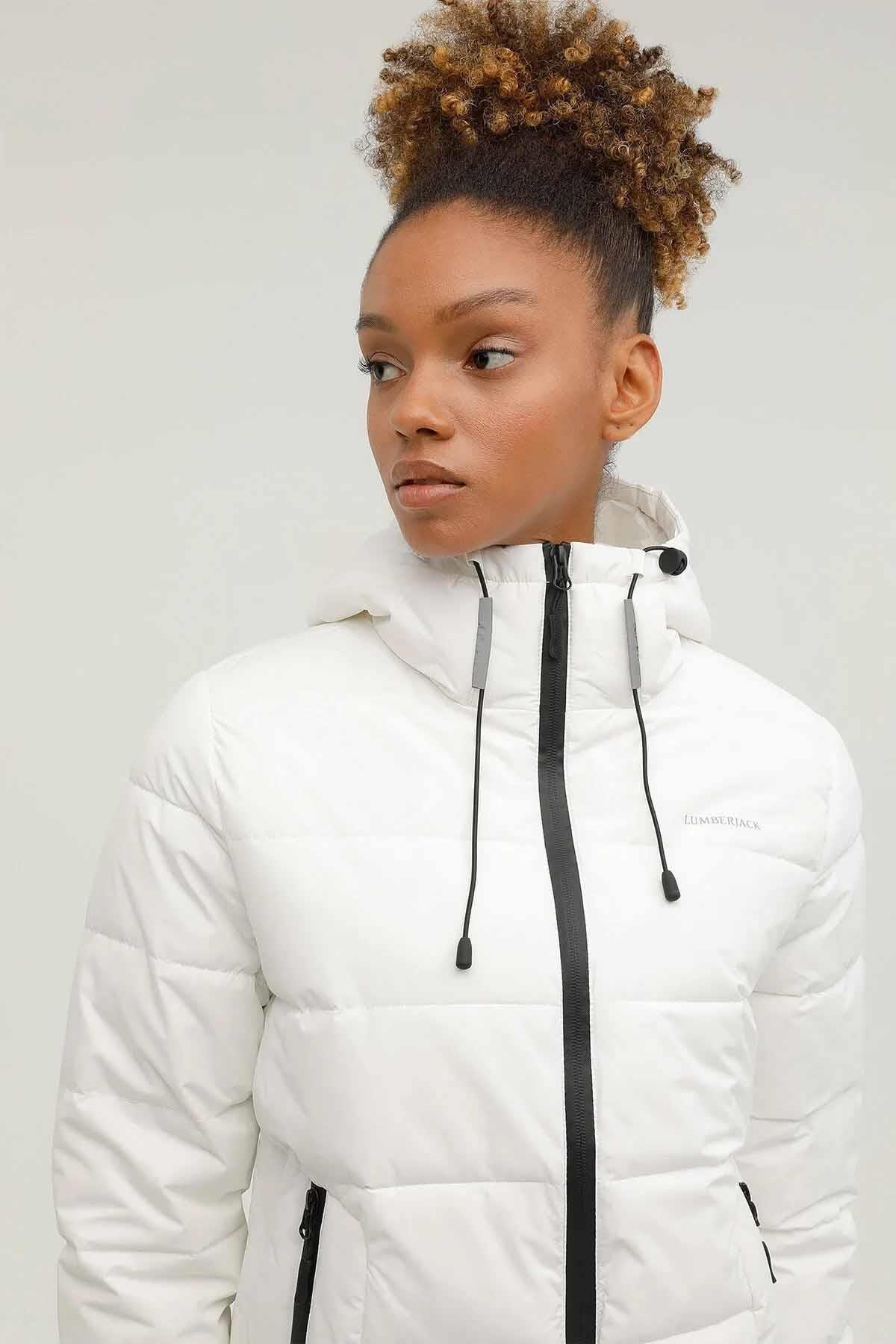 Sahil SporMontLumberjack APRESKI COAT B1 Kadın Mont 100559599BEYAZ