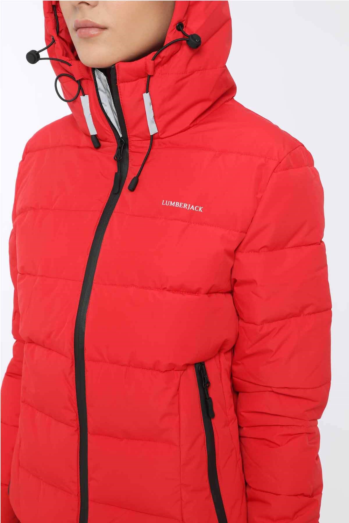Sahil SporMontLumberjack APRESKI COAT Kadın Mont RS-100596600KIRMIZI