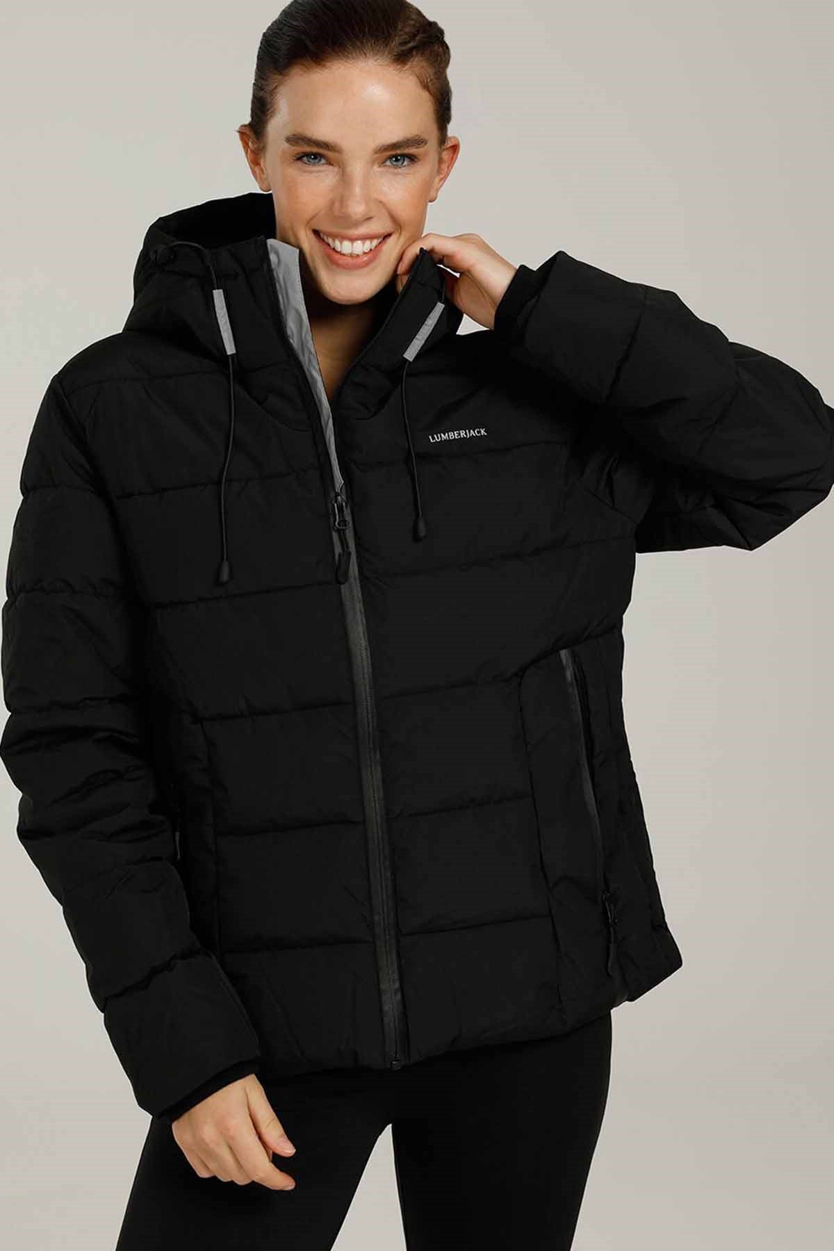 Sahil SporMontLumberjack Su Gecirmez Bayan Mont Kadın Mont LMR0010SIYAH
