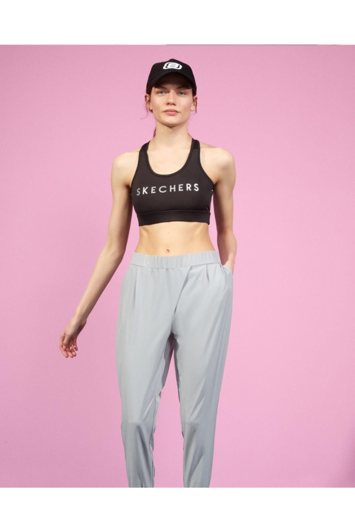 SKECHERSEşofman AltSkechers Micro Collection W Jogger Kadın Eşofman Alt S211078-032 Gri