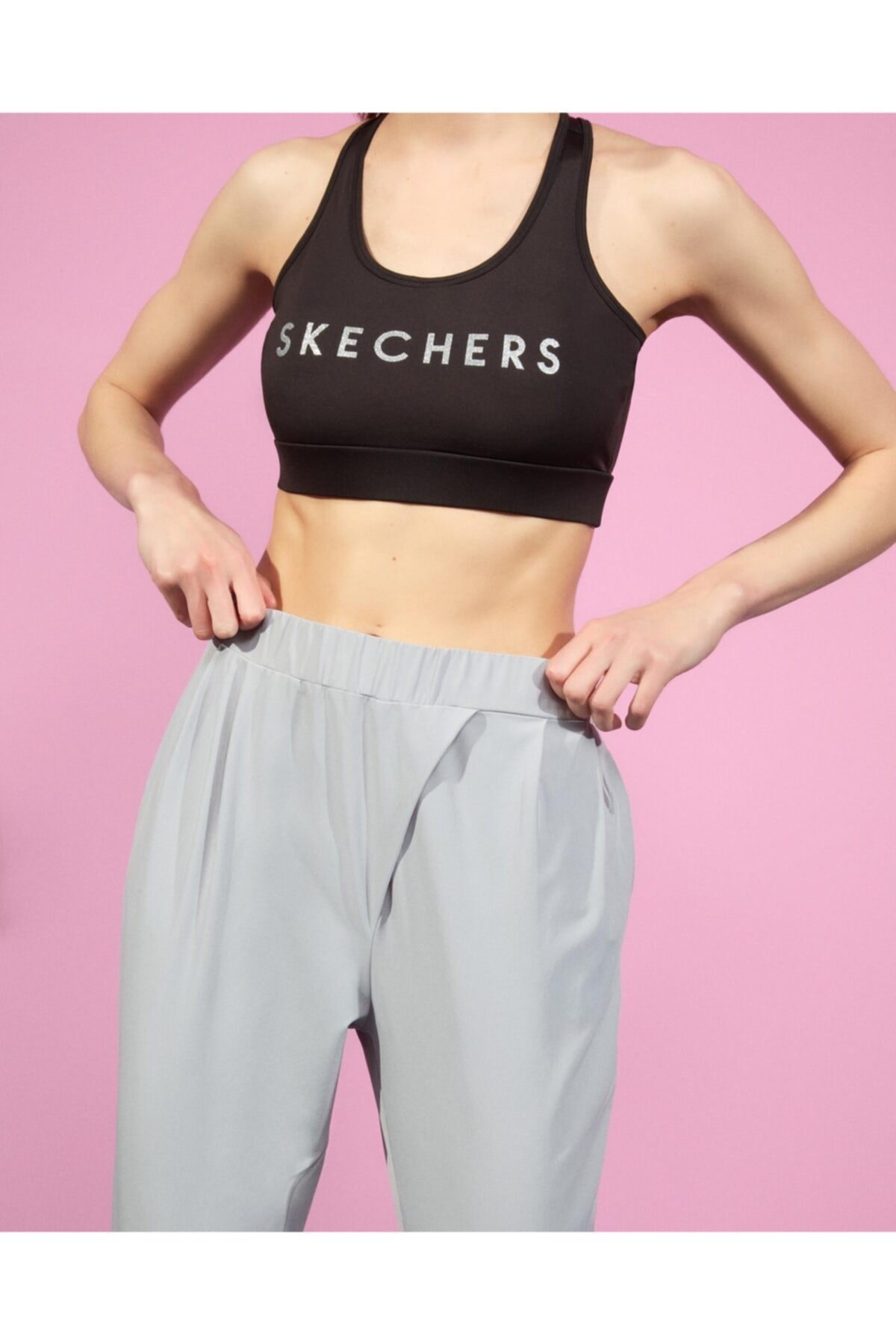 SKECHERSEşofman AltSkechers Micro Collection W Jogger Kadın Eşofman Alt S211078-032 Gri