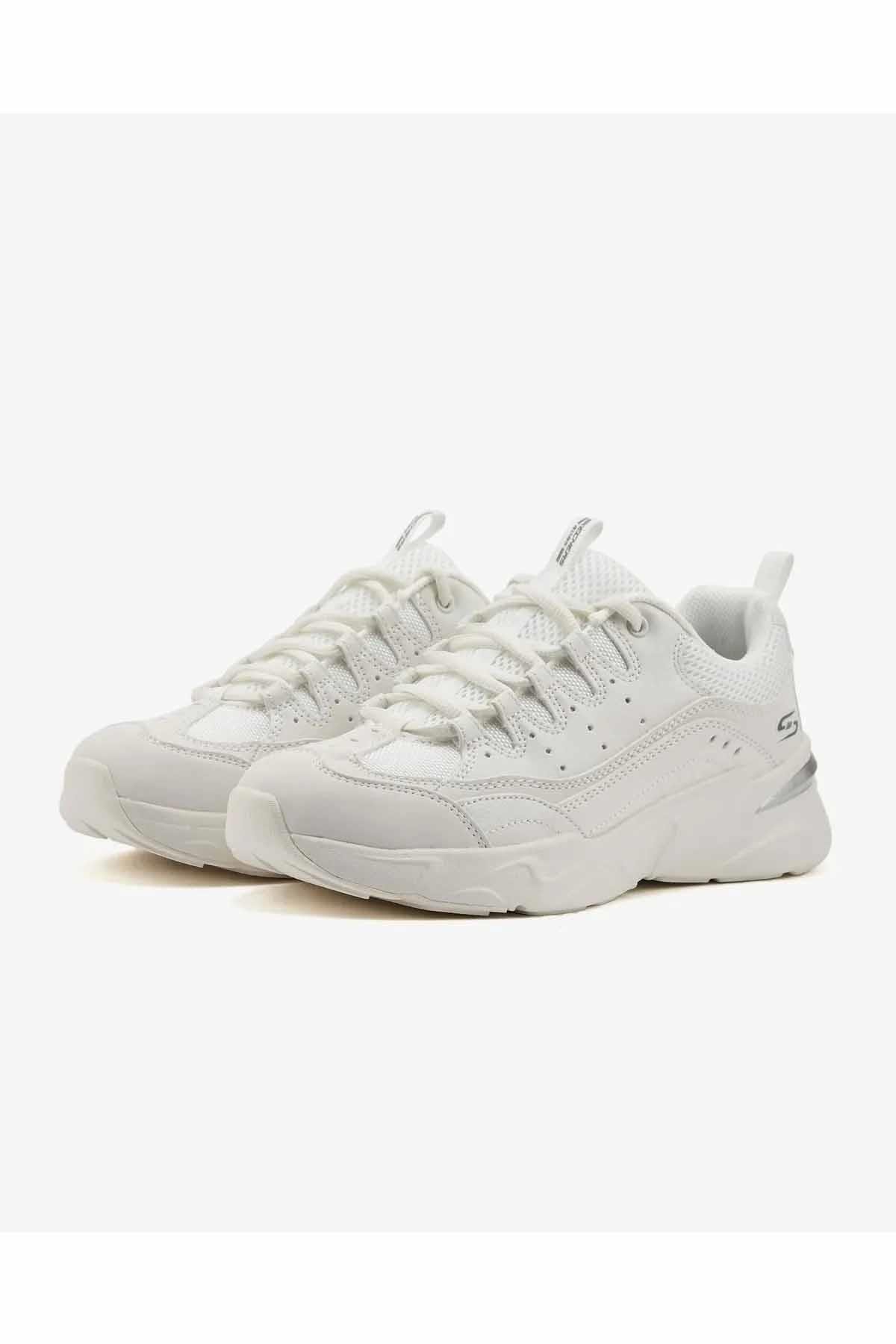 SKECHERSGünlük SporSkechers BOBS BAMİNA - STAR STRİKEZ Kadın Günlük Spor Ayakkabı 117355 OFWT Beyaz