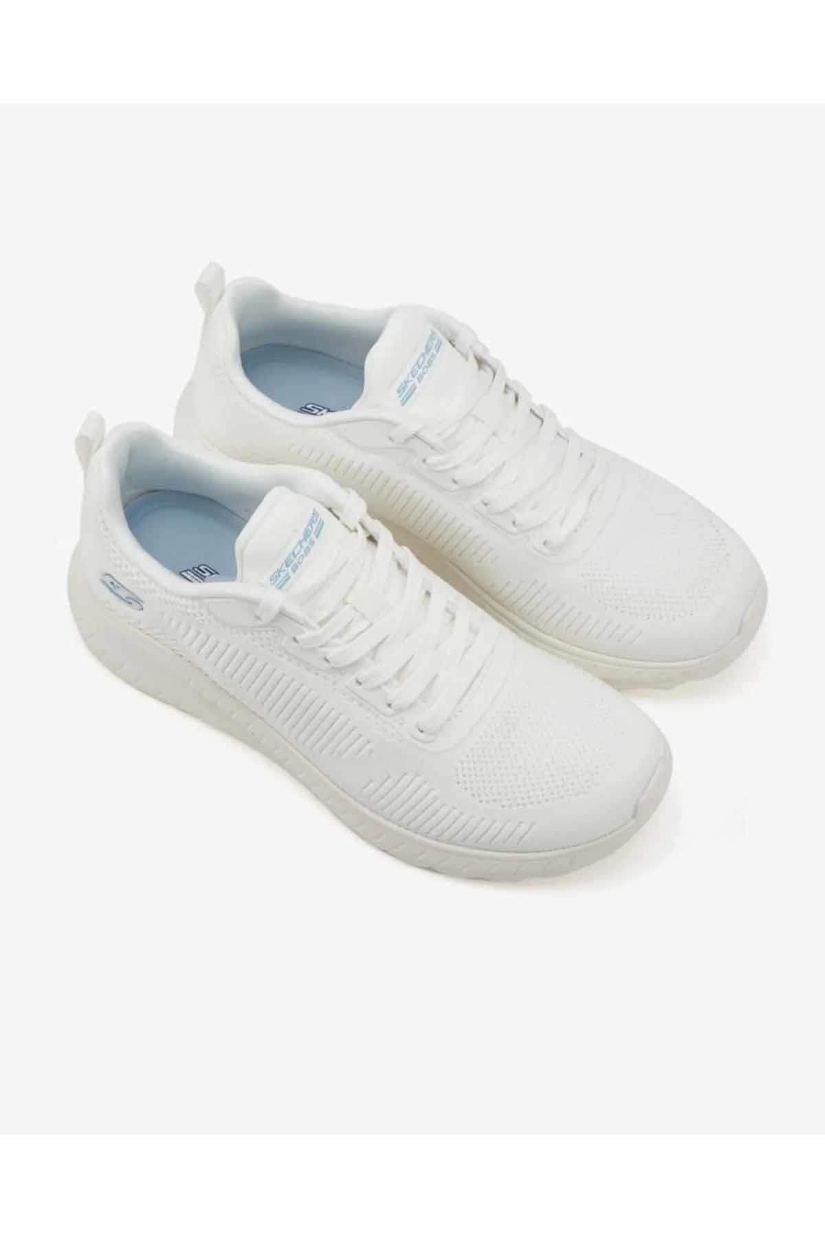 SKECHERSGünlük SporSkechers BOBS SQUAD CHAOS - FACE OFF Kadın Günlük Spor Ayakkabı 117209 OFWT Beyaz