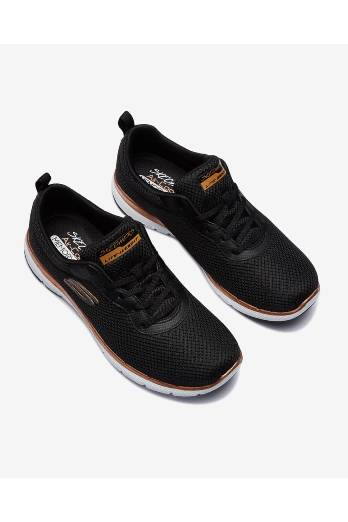 SKECHERSGünlük SporSkechers Flex Appeal 3.0 Kadın Günlük Spor Ayakkabı S13070 BKRG Siyah