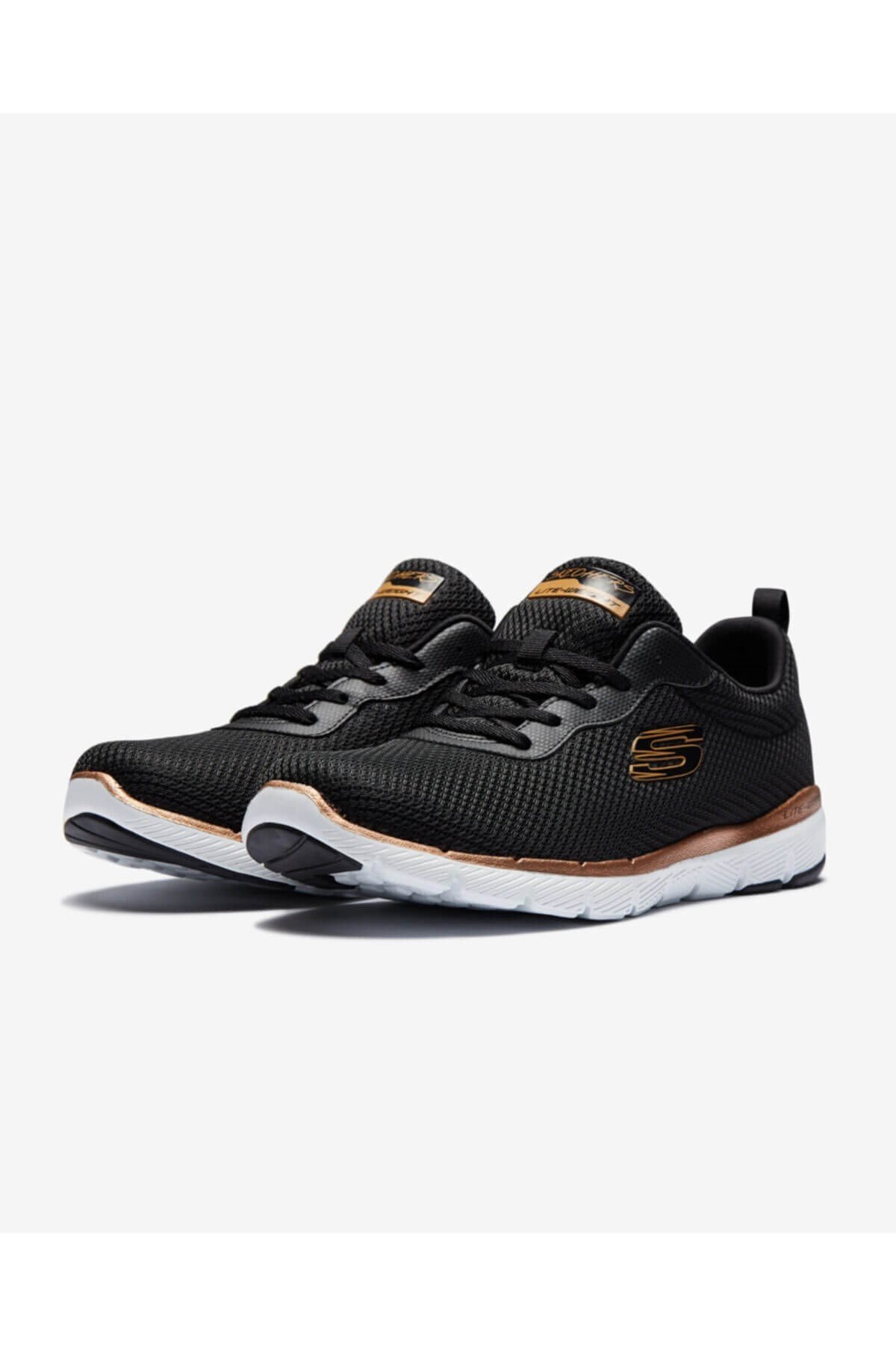 SKECHERSGünlük SporSkechers Flex Appeal 3.0 Kadın Günlük Spor Ayakkabı S13070 BKRG Siyah