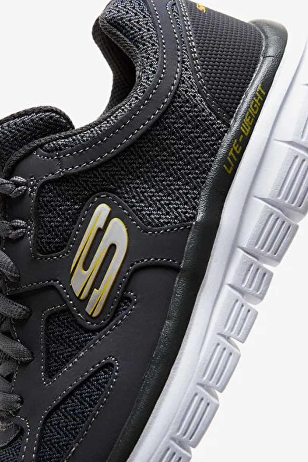 SKECHERSGünlük SporSkechers Skechers Lite-Weight Qtr Overlay Erkek Günlük Spor Ayakkabı 52635 CHAR GRI