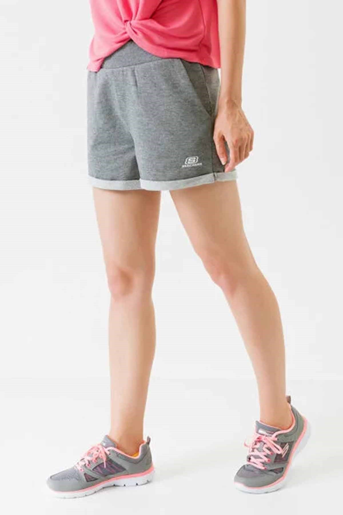 SKECHERSŞortSkechers Lightweight Fleece W 5 İnch Kadın Şort S201045-036-Gri