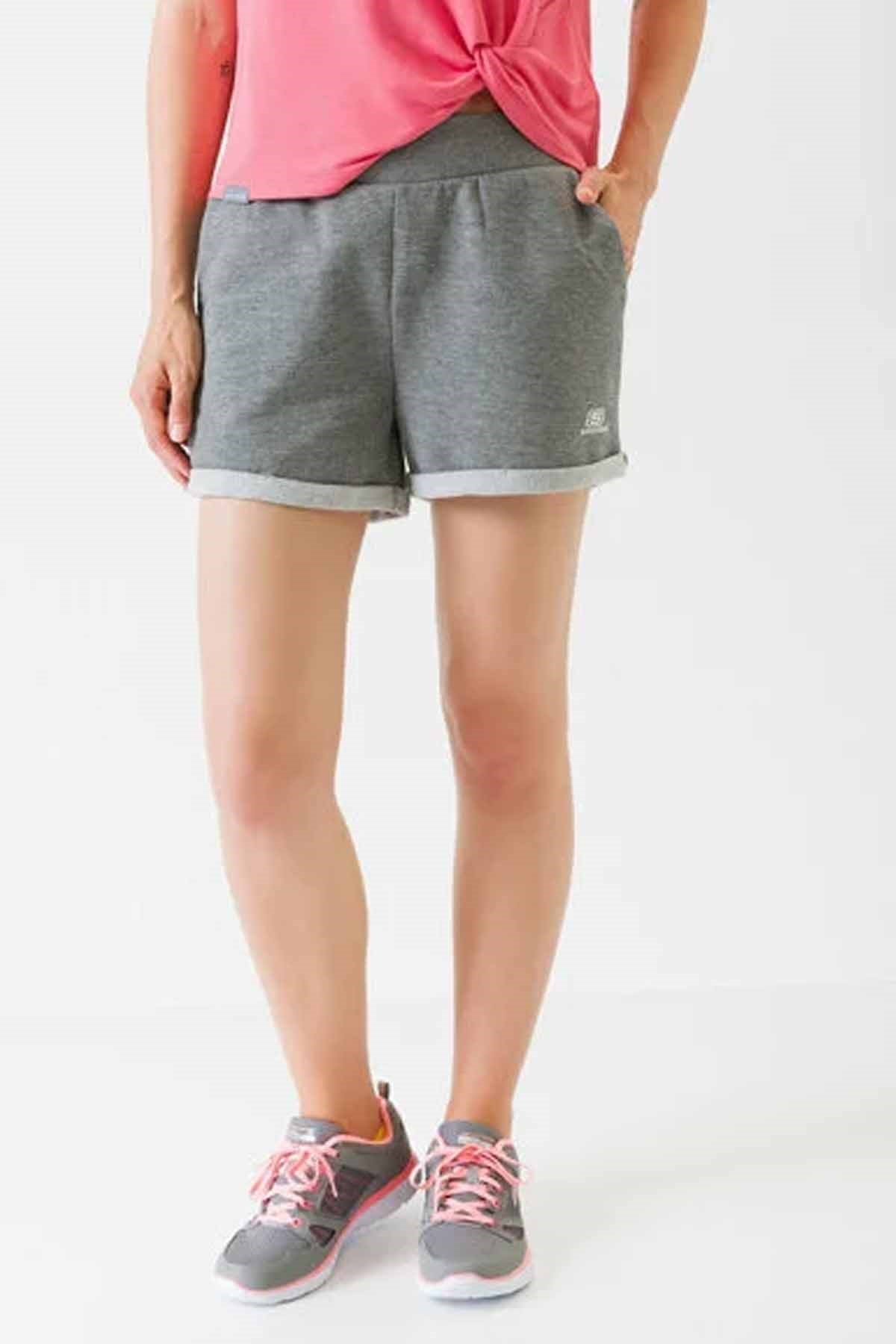 SKECHERSŞortSkechers Lightweight Fleece W 5 İnch Kadın Şort S201045-036-Gri