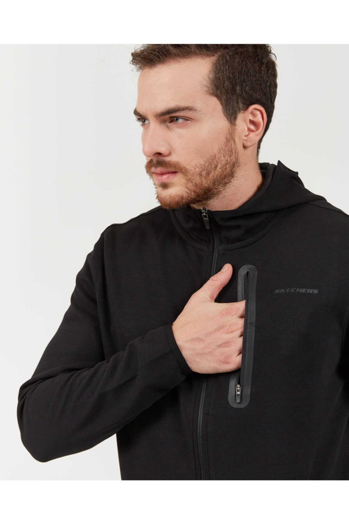 SKECHERSSweatshirtSkechers 2X i-Lock M Printed Erkek Sweatshirt S202095-001 Siyah