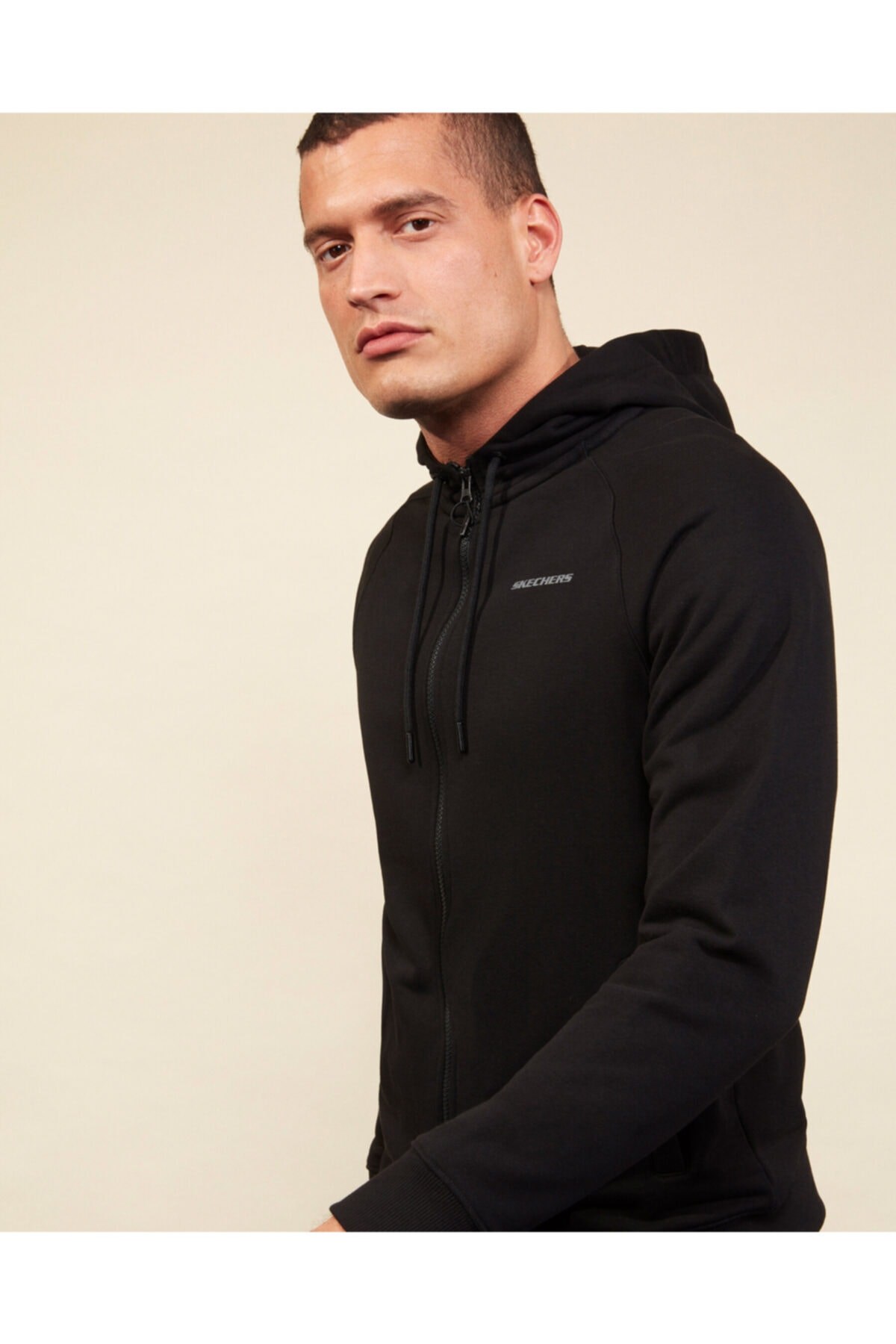 SKECHERSSweatshirtSkechers Lw Fleece M Full Zip Erkek Sweatshirt S202001-001 Siyah