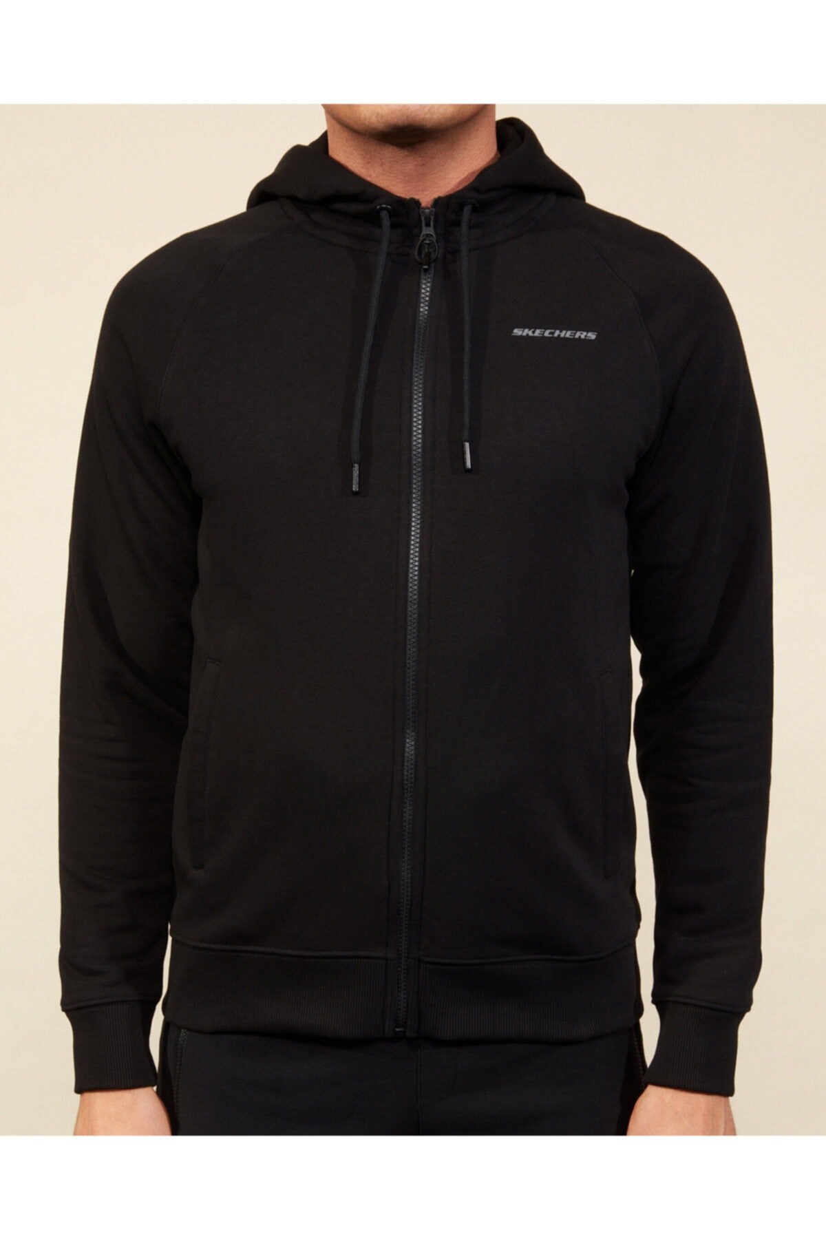 SKECHERSSweatshirtSkechers Lw Fleece M Full Zip Erkek Sweatshirt S202001-001 Siyah