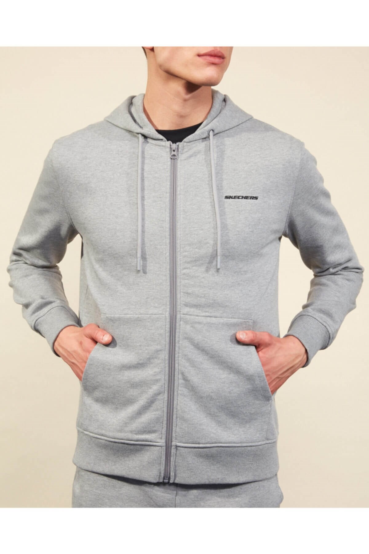 SKECHERSSweatshirtSkechers Lw Fleece M Full Zip Erkek Sweatshirt S202001-036 Gri