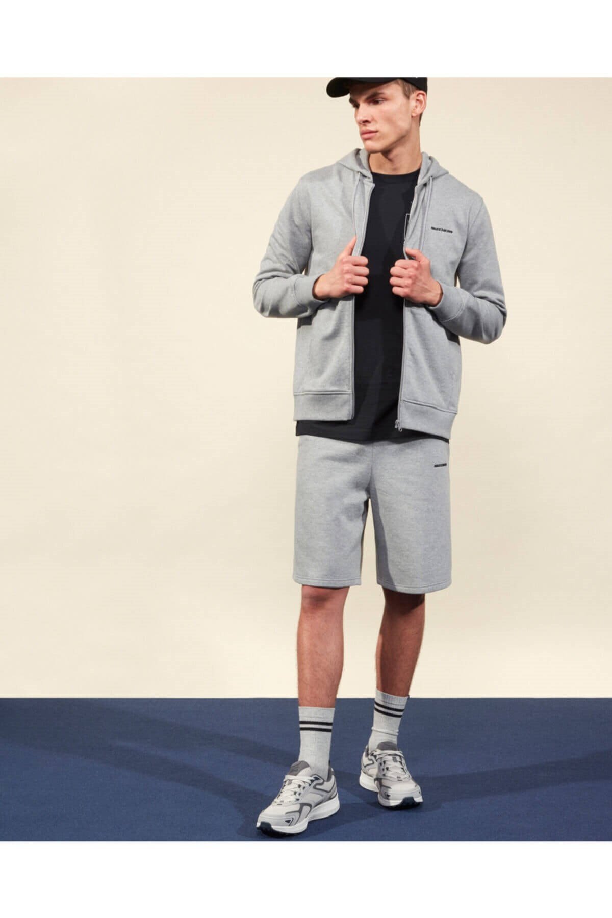 SKECHERSSweatshirtSkechers Lw Fleece M Full Zip Erkek Sweatshirt S202001-036 Gri