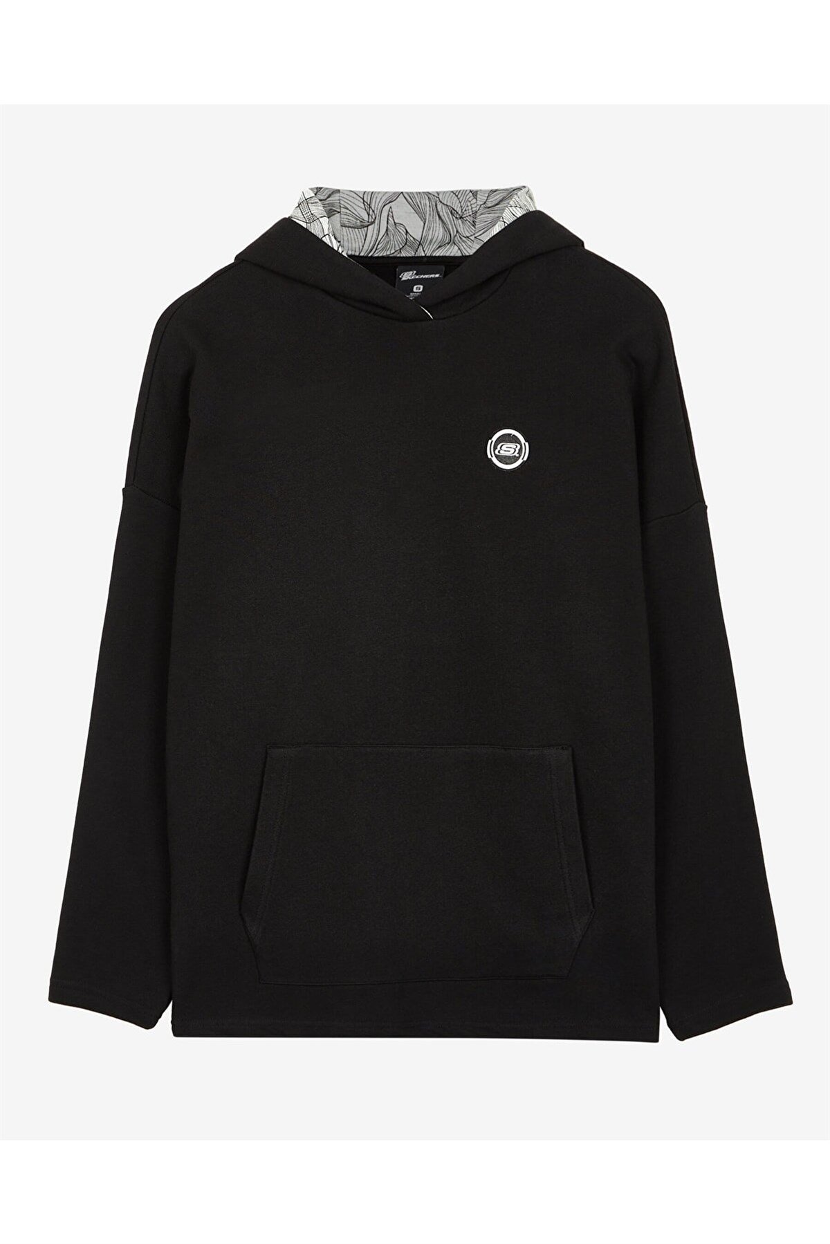 SKECHERSSweatshirtSkechers Mid Weight Fleece W Hoodie Sweatshirt Kadın Sweatshirt S222048-001 Black