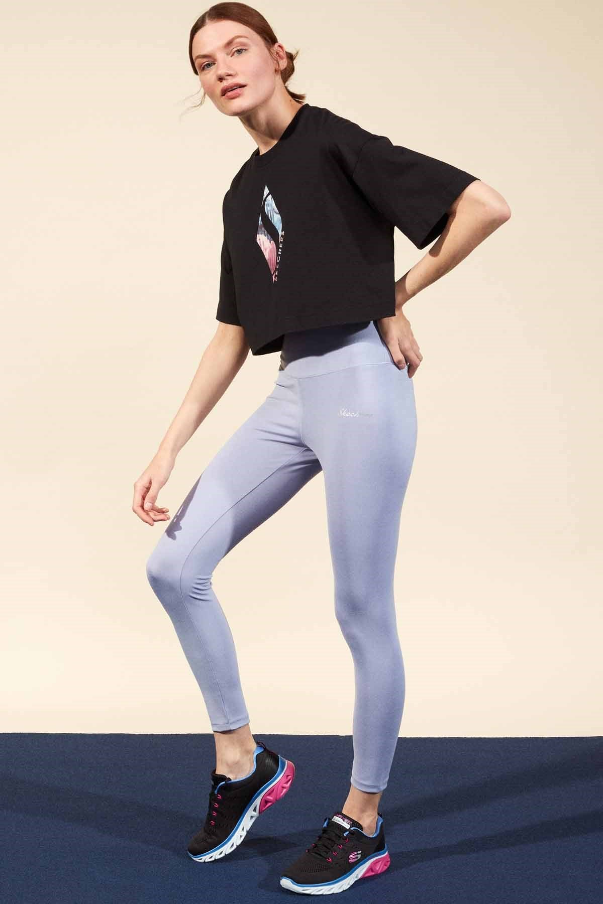 SKECHERSTaytSkechers Legging W Ankle Kadın Tayt S211299-496 Lila