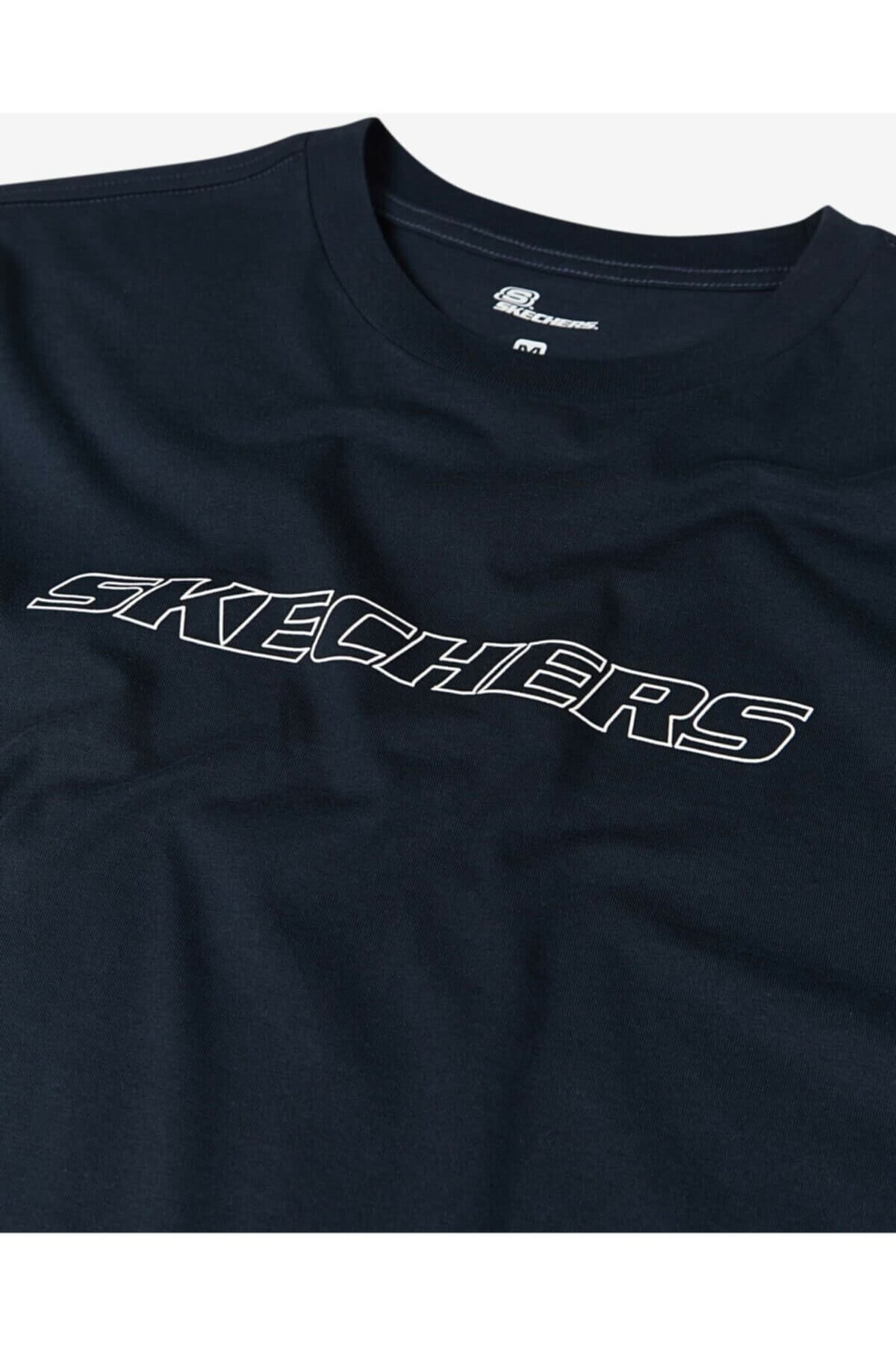 SKECHERSTişörtSkechers Graphic Tee M Erkek Tişört S202243-410 Lacivert