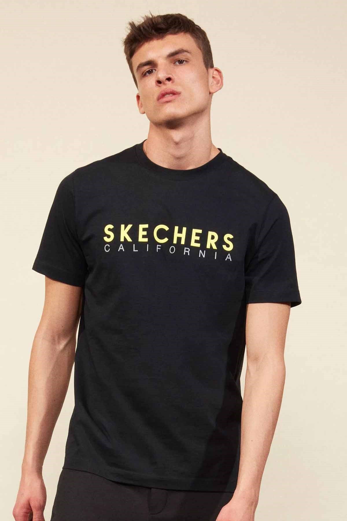 SKECHERSTişörtSkechers Graphic Tee M Erkek Tişört S211521-001 Siyah