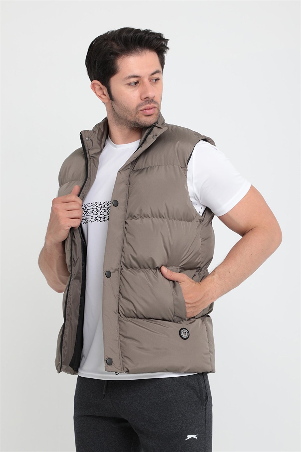 SLAZENGERYelekSlazenger Hamilton Erkek Yelek ST22YE002-315HAKI