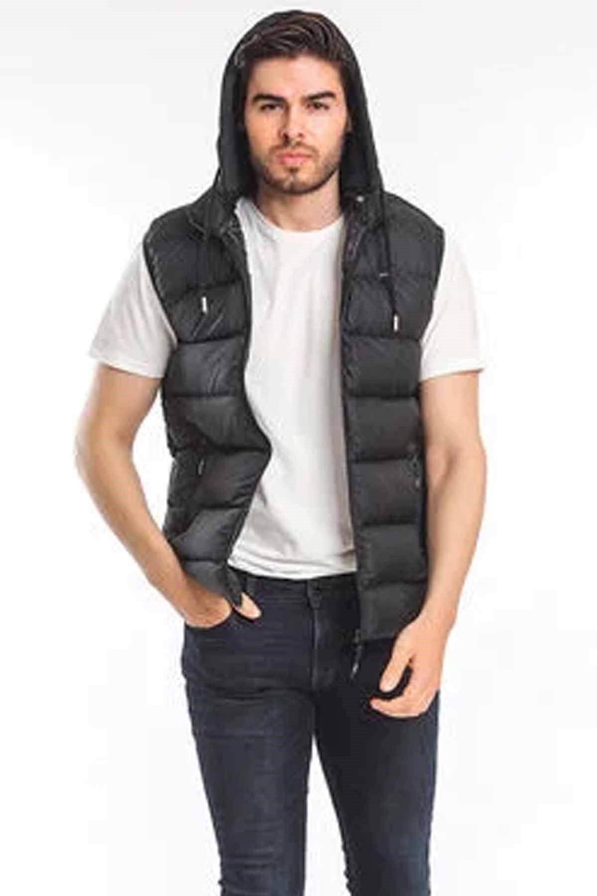 SLAZENGERYelekSlazenger Hell Erkek Yelek ST21YE005-500SIYAH