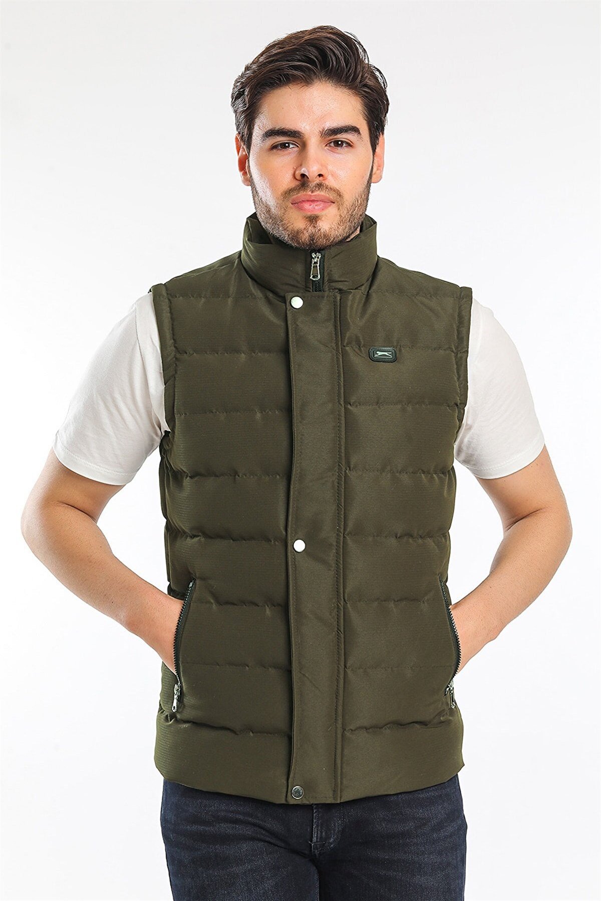 SLAZENGERYelekSlazenger Zula Erkek Yelek ST21YE010-800Haki