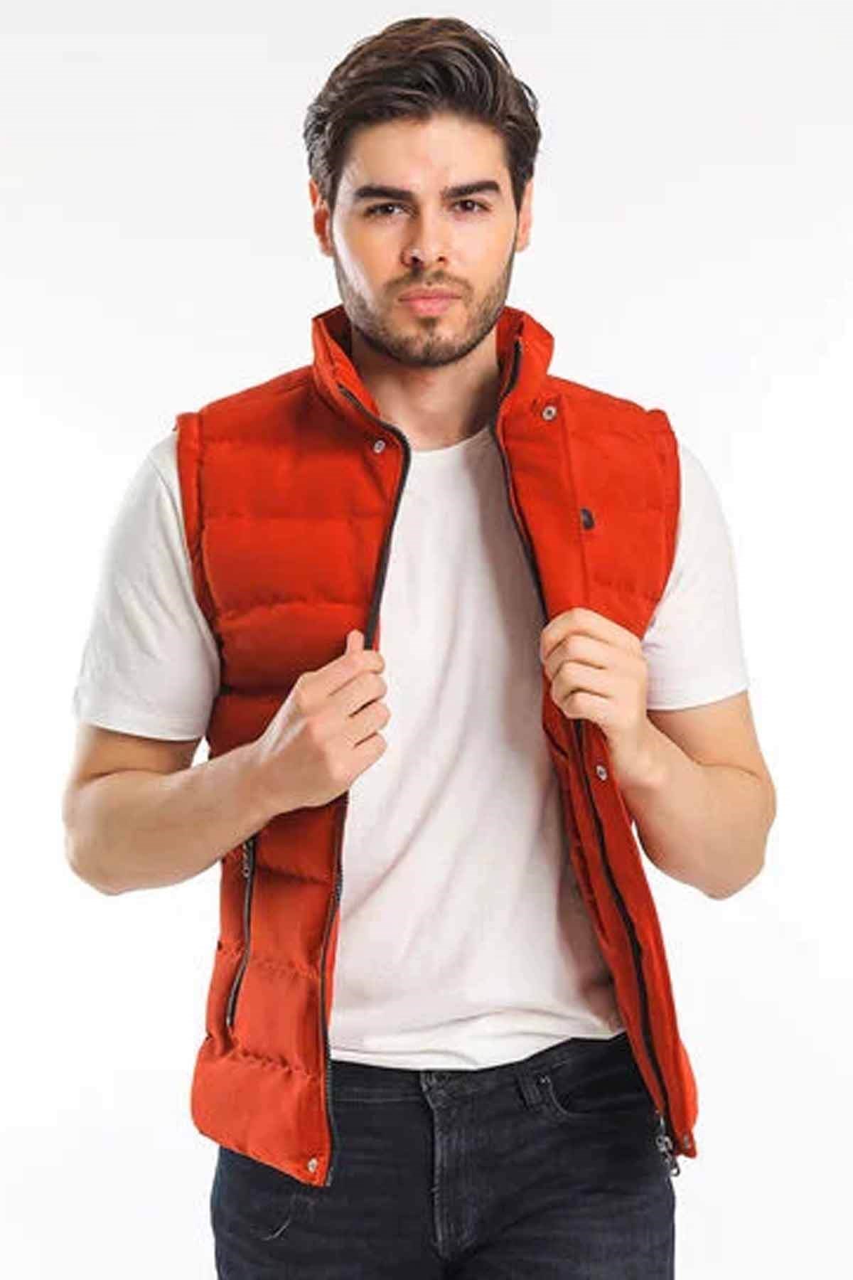 SLAZENGERYelekSlazenger Zula Erkek Yelek ST21YE010-760Kiremit