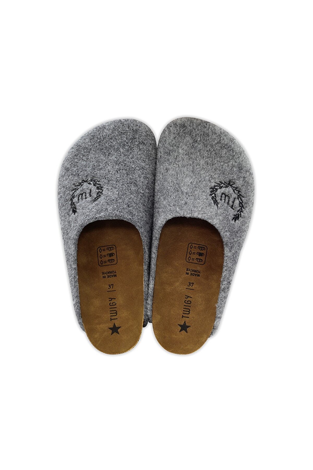 TWIGYEv TerliğiTwigy Cold Kadın Ev Terliği Ayakkabı TT0290Gri