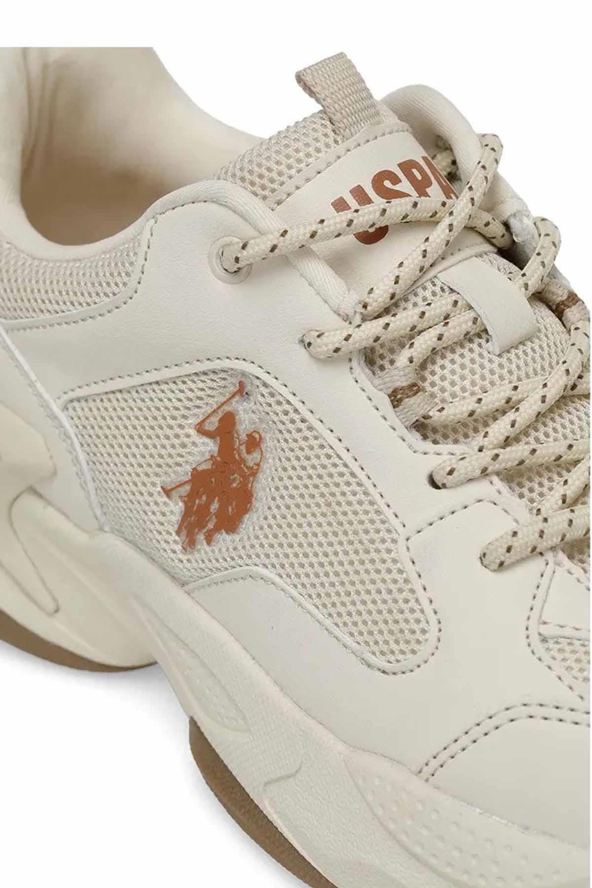 U.S. POLO ASSNGünlük SporUS Polo Maybe Yüksek Taban B-4 Kadın Günlük Spor Ayakkabı 101081720-3Bej