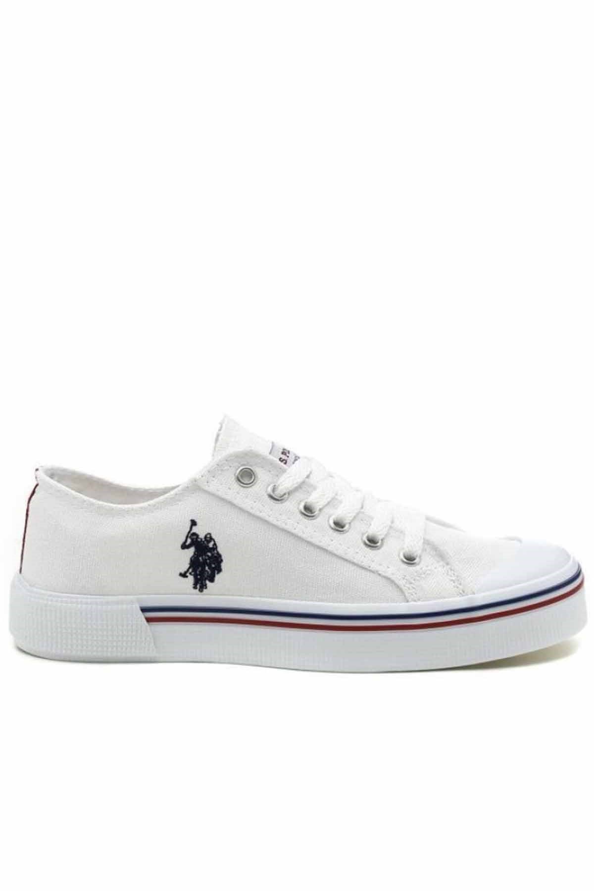 U.S. POLO ASSNGünlük SporU.S Polo Assn.Unisex Beyaz Sneaker Kadın Günlük Spor Ayakkabı USP300BEYAZ