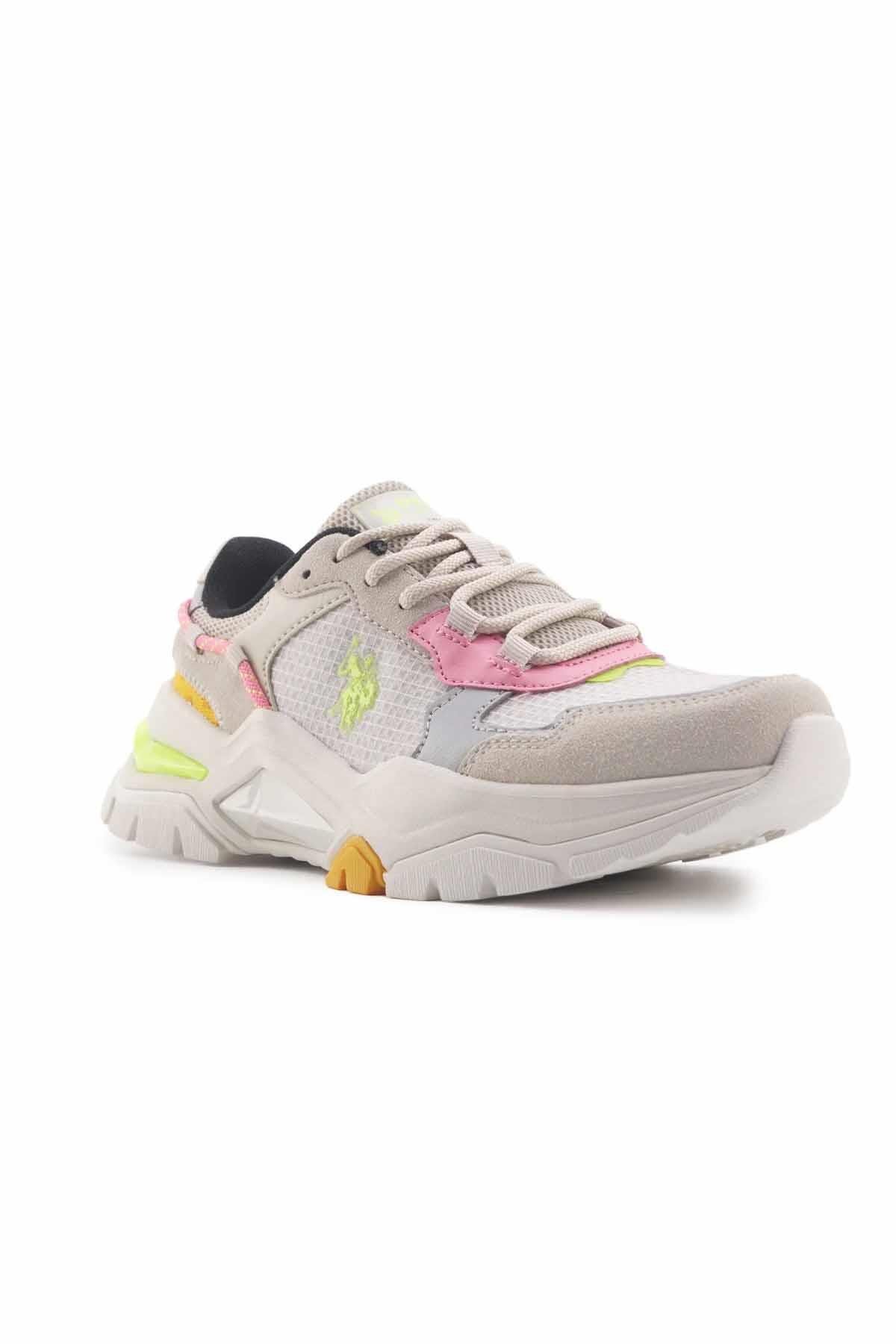 U.S. POLO ASSNSneakerU.S Polo Assn Kadın Spor Ayakkabı Premium Vıncent Kadın Sneaker Ayakkabı 101502370Bej