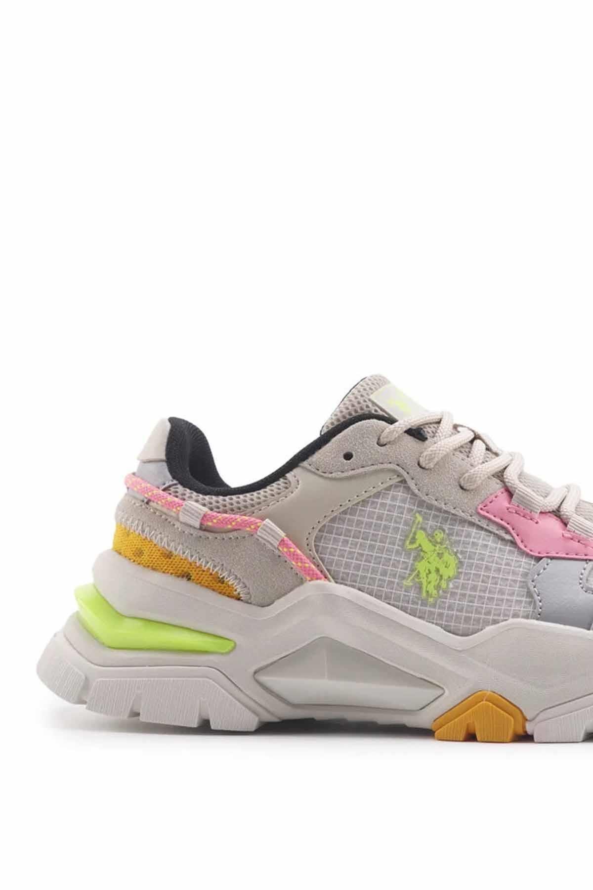 U.S. POLO ASSNSneakerU.S Polo Assn Kadın Spor Ayakkabı Premium Vıncent Kadın Sneaker Ayakkabı 101502370Bej