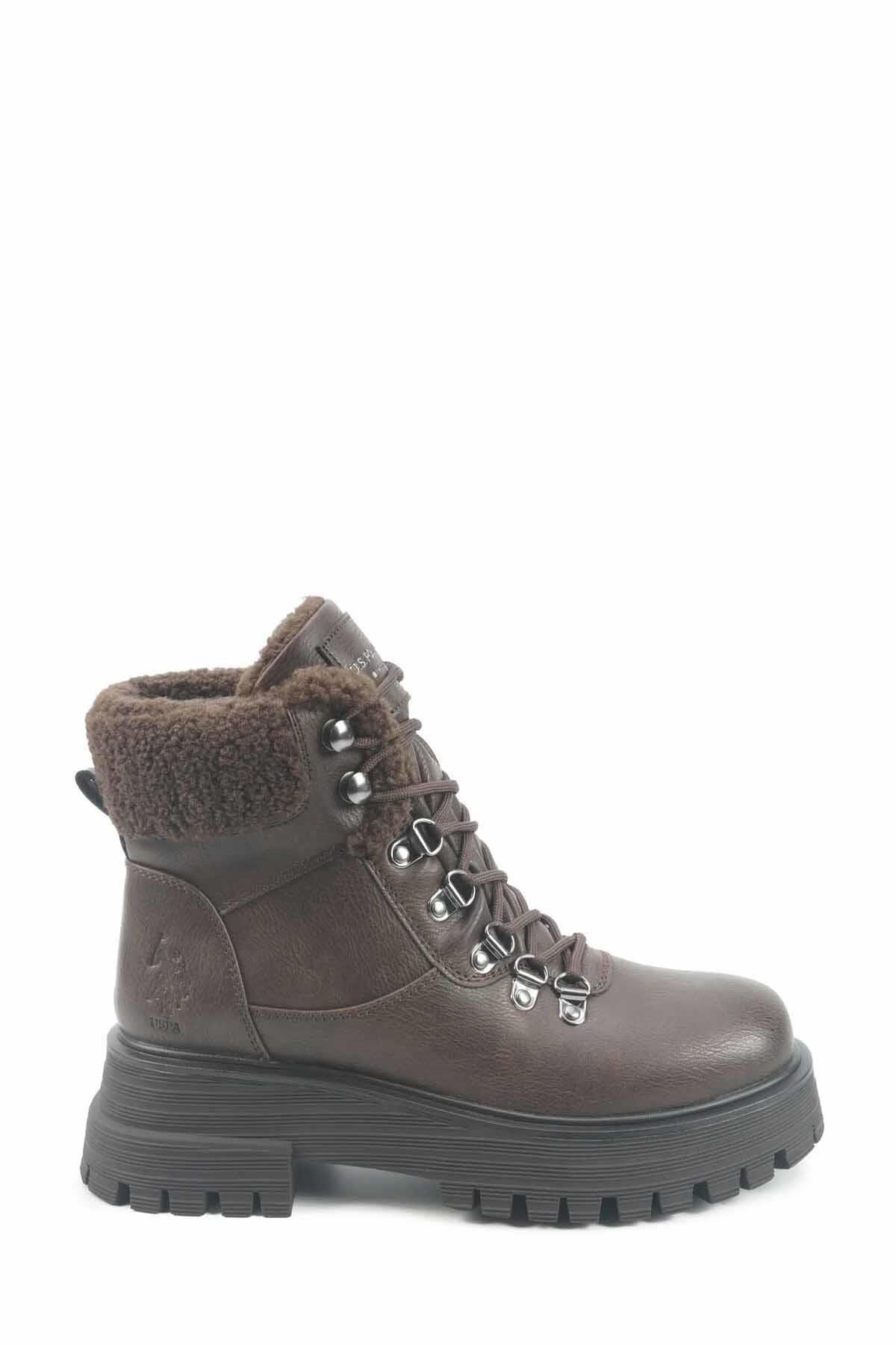 US POLO ASSN.BotU.S Polo Assn. Dolphın Kadın Bot Ayakkabı 102038815KAHVE