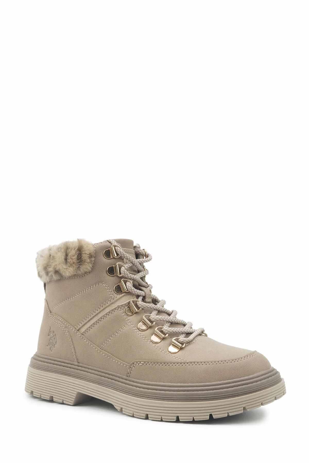 US POLO ASSN.BotU.S Polo Assn. Phobe Kadın Bot Ayakkabı 102038954PUDRA