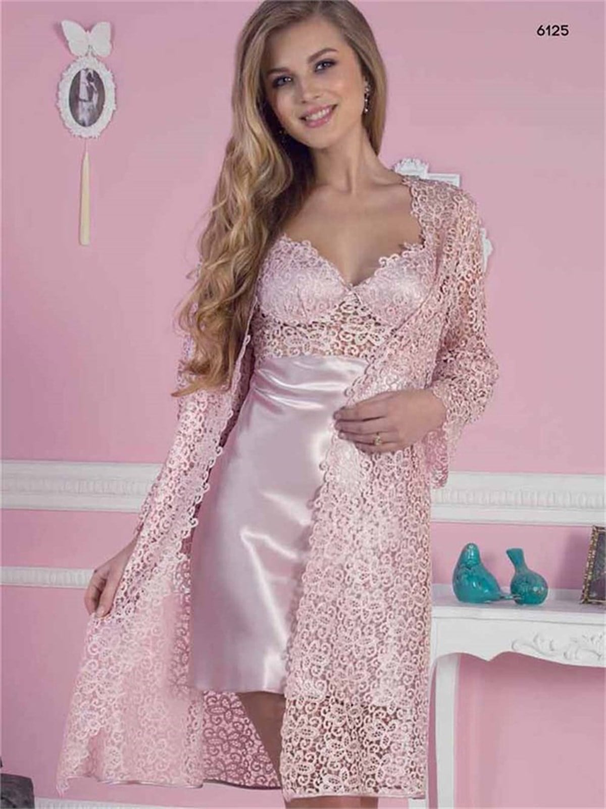 Pierre Cardin 6125 6'lı Çeyiz Set Gecelik Sabahlık