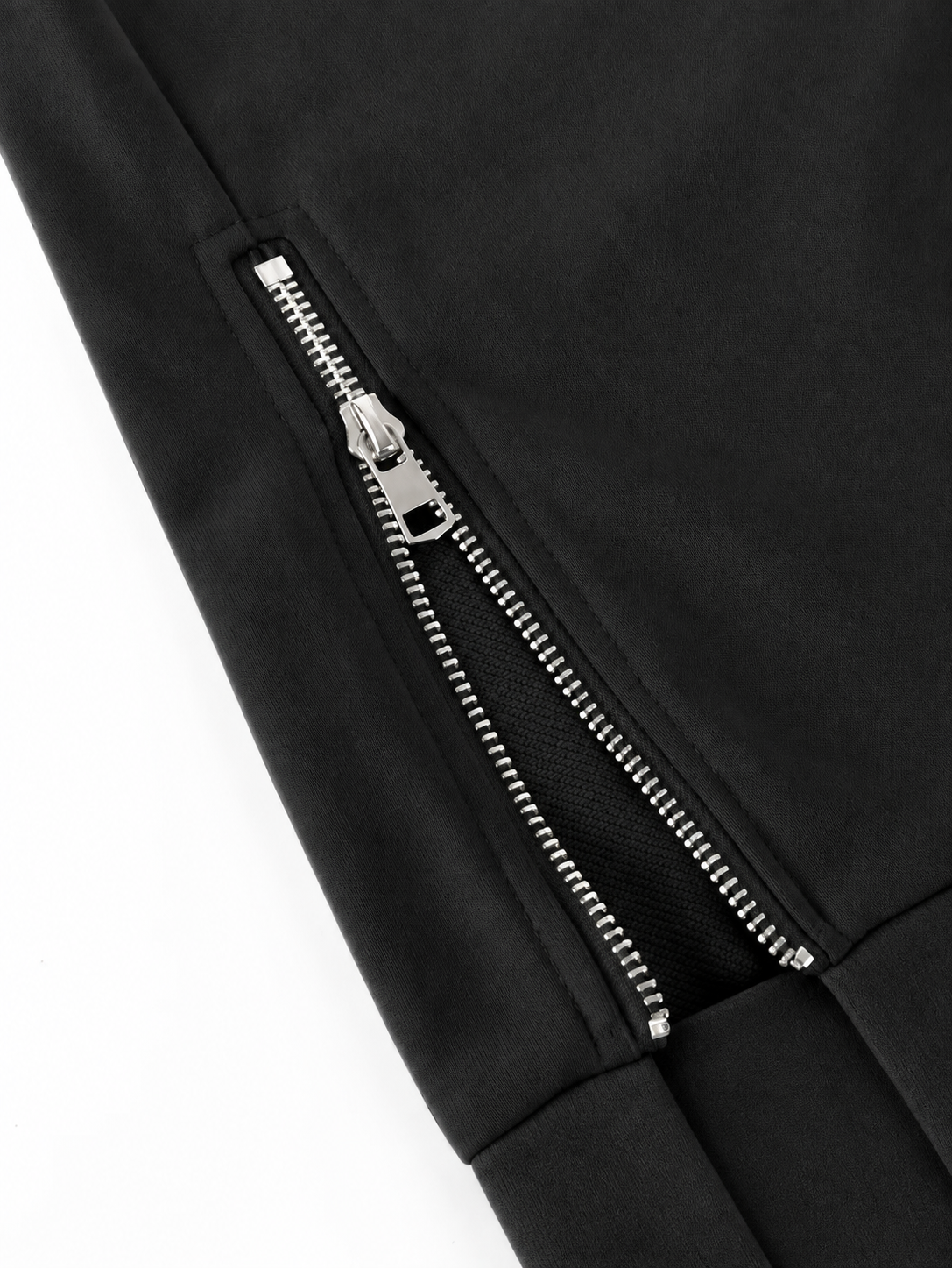 Büyük Beden Fermur Yırtmaç Detaylı Oysho Kumaş Reglan Kol Sweashirt SiyahCurvy TrendBüyük Beden Fermuar Yırtmaç Detaylı Oysho Kumaş Reglan Kol Sweashirt Siyah