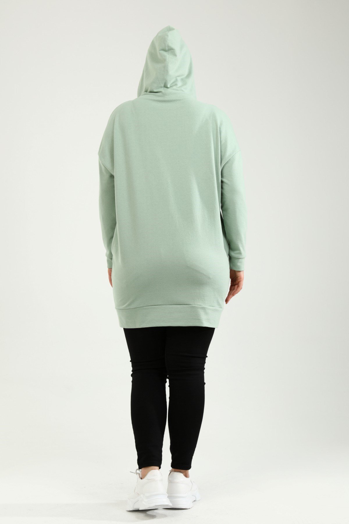 ModacazibeSim Bağcıklı Kapüşonlu Tunik Sweatshirt